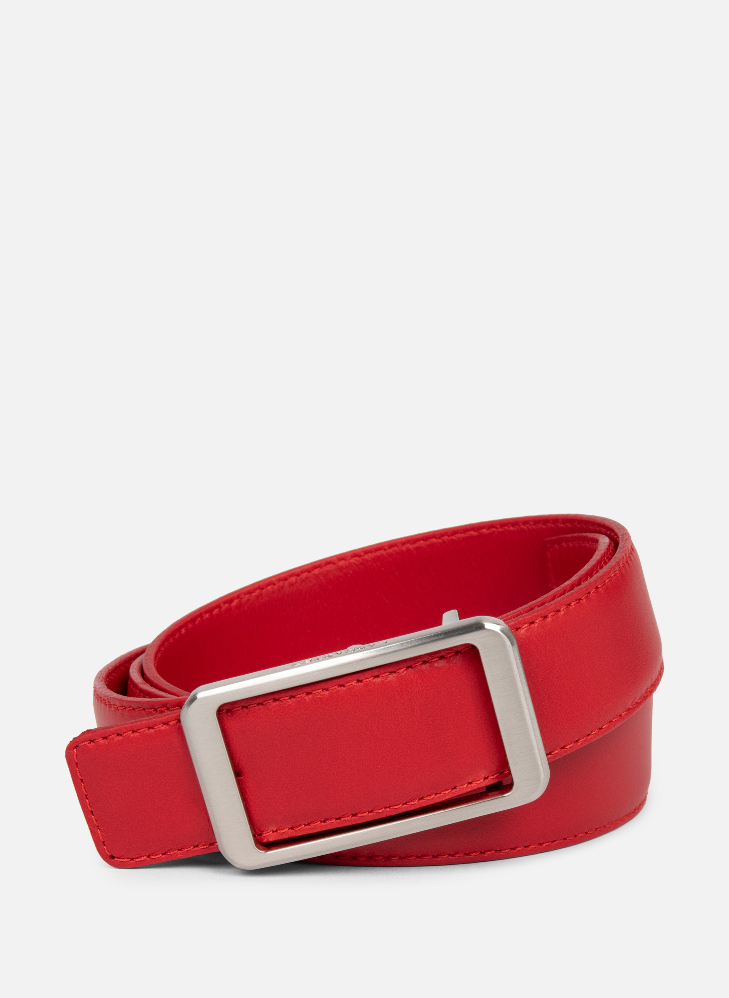 Ceinture - ceinture cuir lisse LANCASTER Rouge