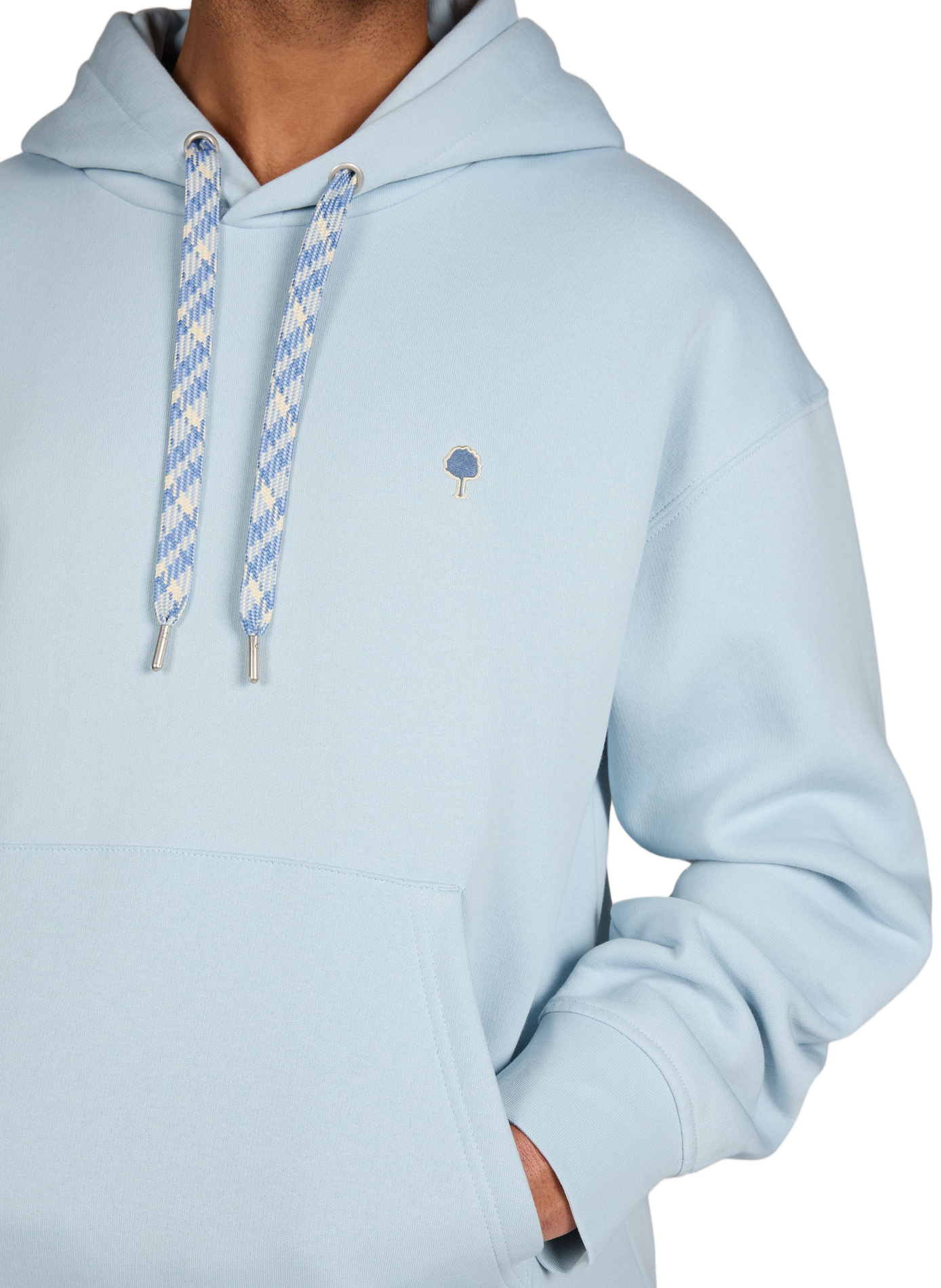Straight sweatshirt in blended cotton FAGUO Blue