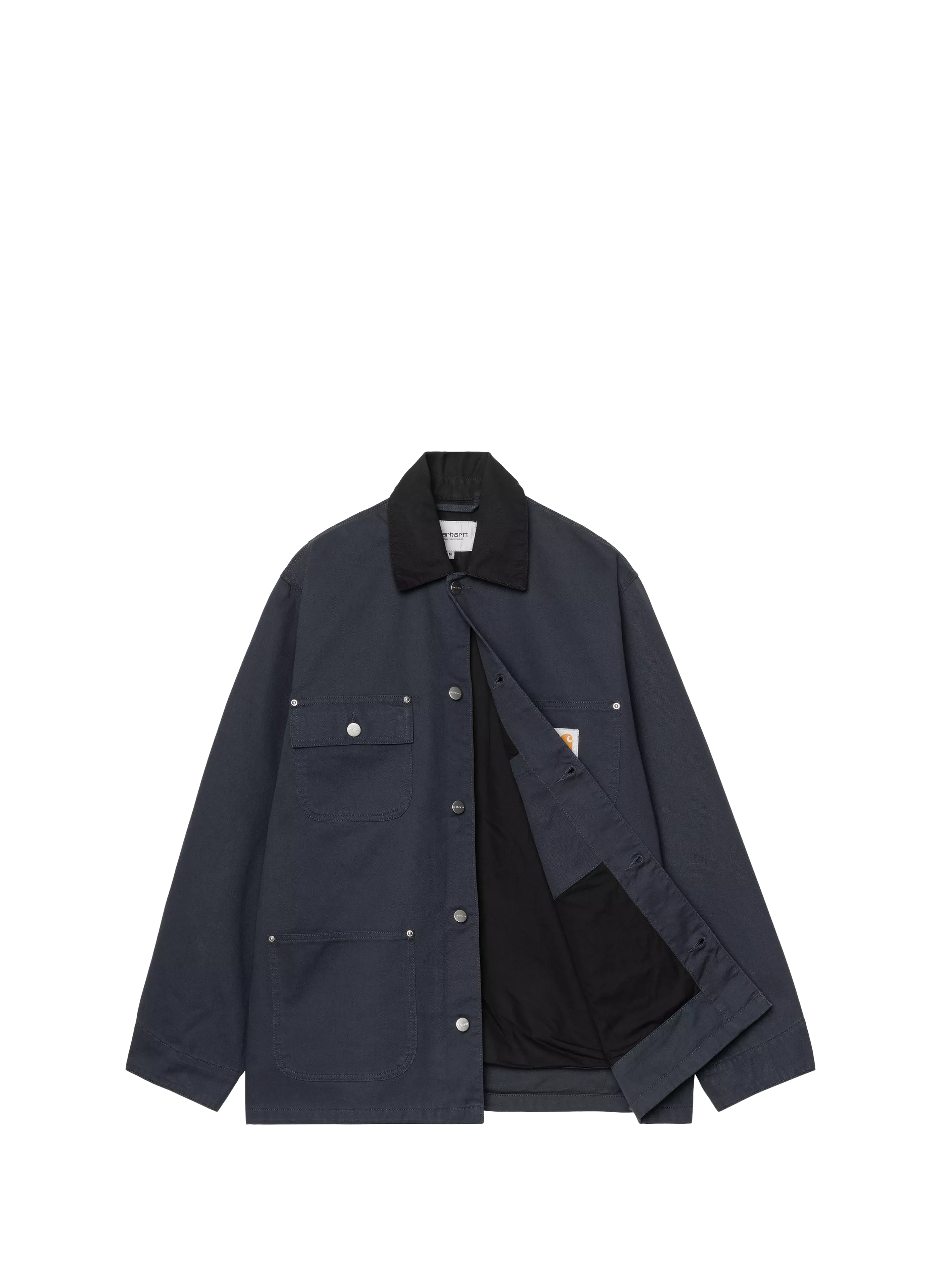 Chaqueta con cuello clásico de algodón CARHARTT WIP Azul