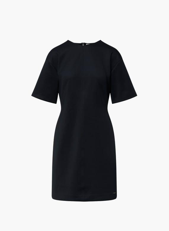 Fitted midi dress with short sleeves Black Calvin klein - Women | Printemps.com Fitted midi dress with short sleeves Black Calvin klein - Women | Printemps.com