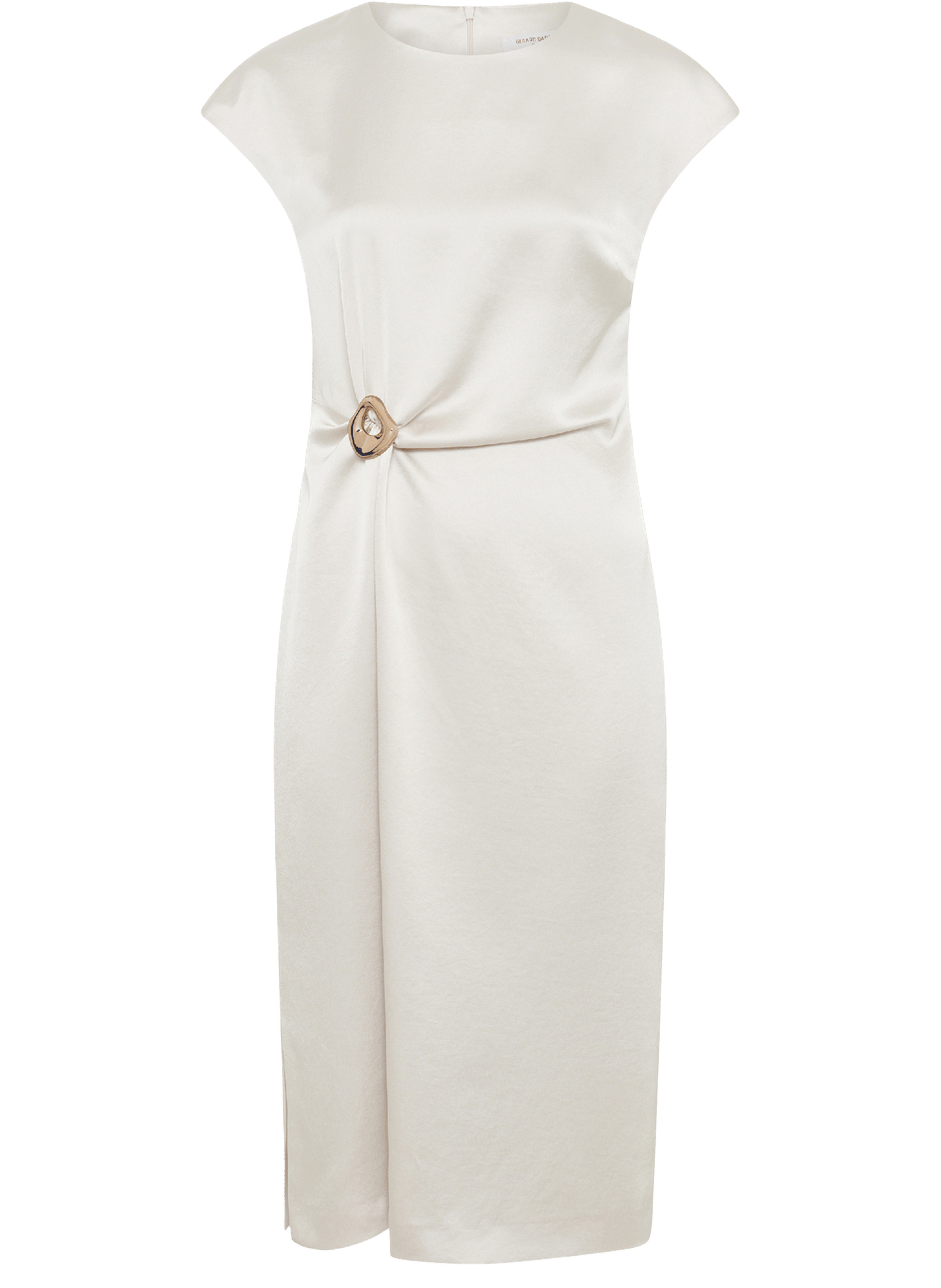 Robe satinée drapée - rialya GERARD DAREL Beige