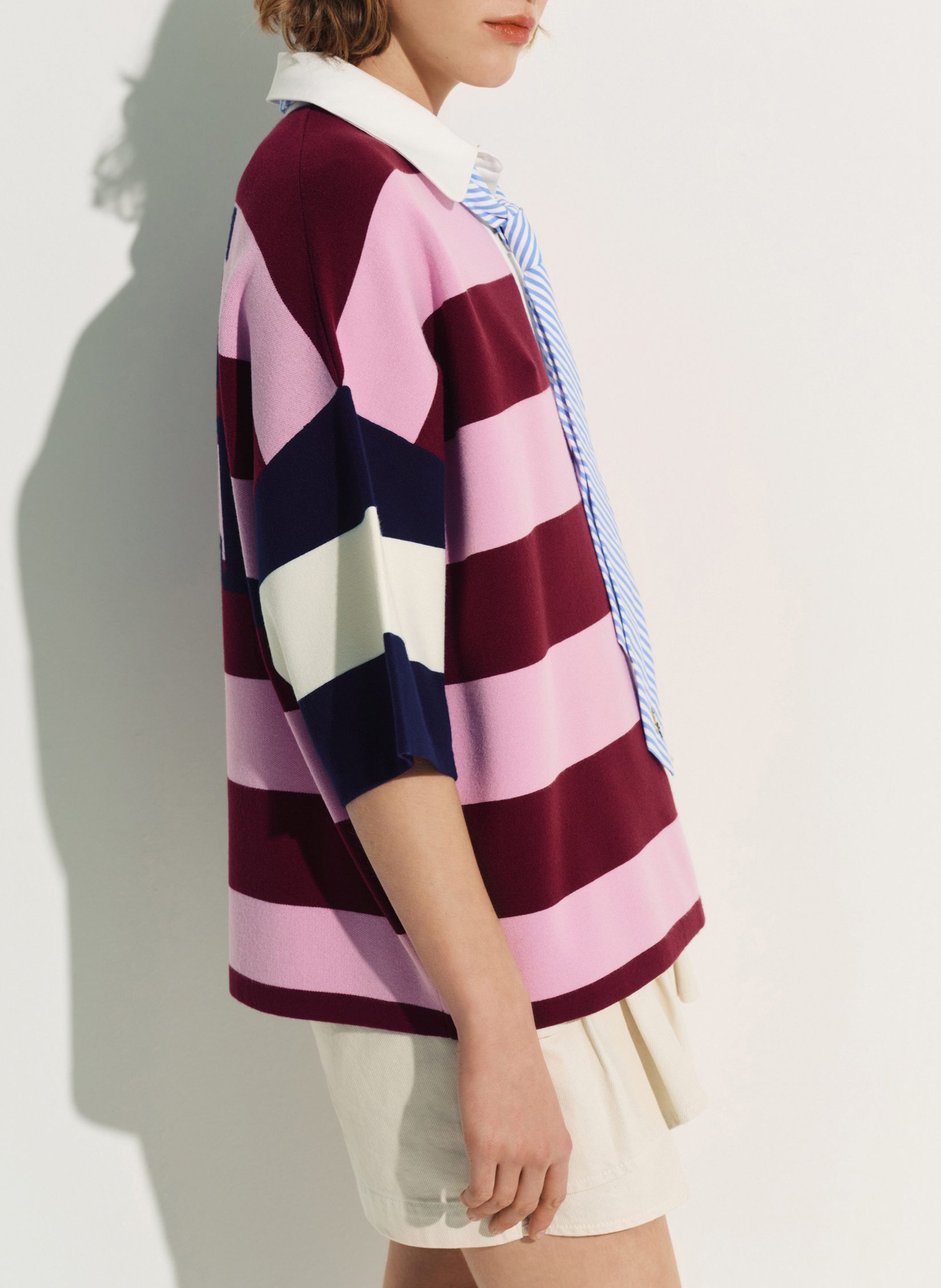 Polo à rayures jice ESSENTIEL ANTWERP Rouge