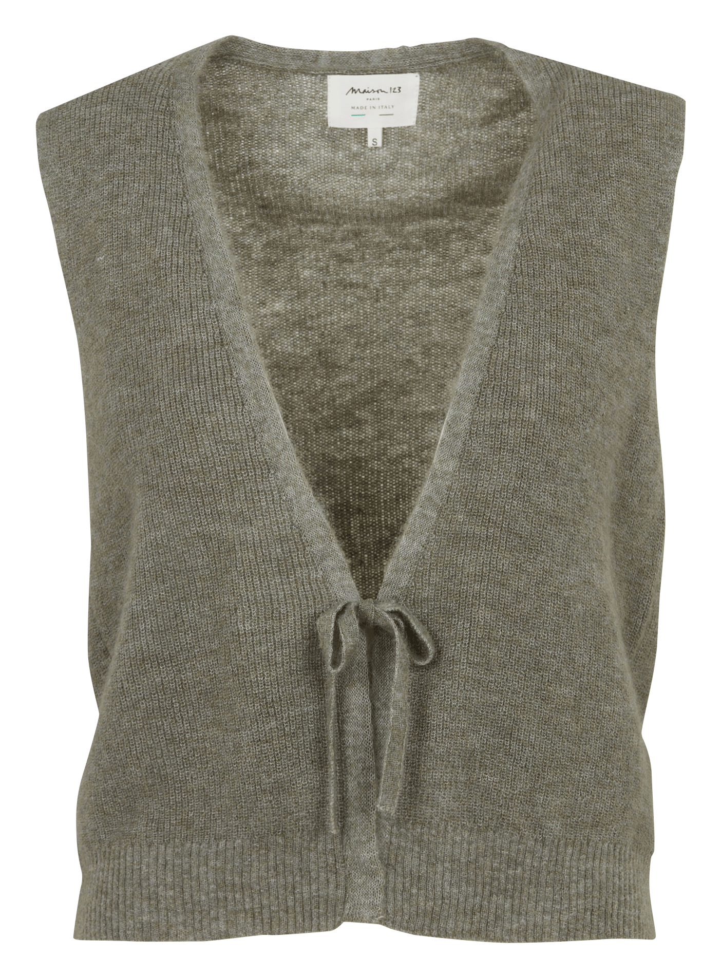 Gilet sans manches en laine mélangée pacha MAISON 123 Vert