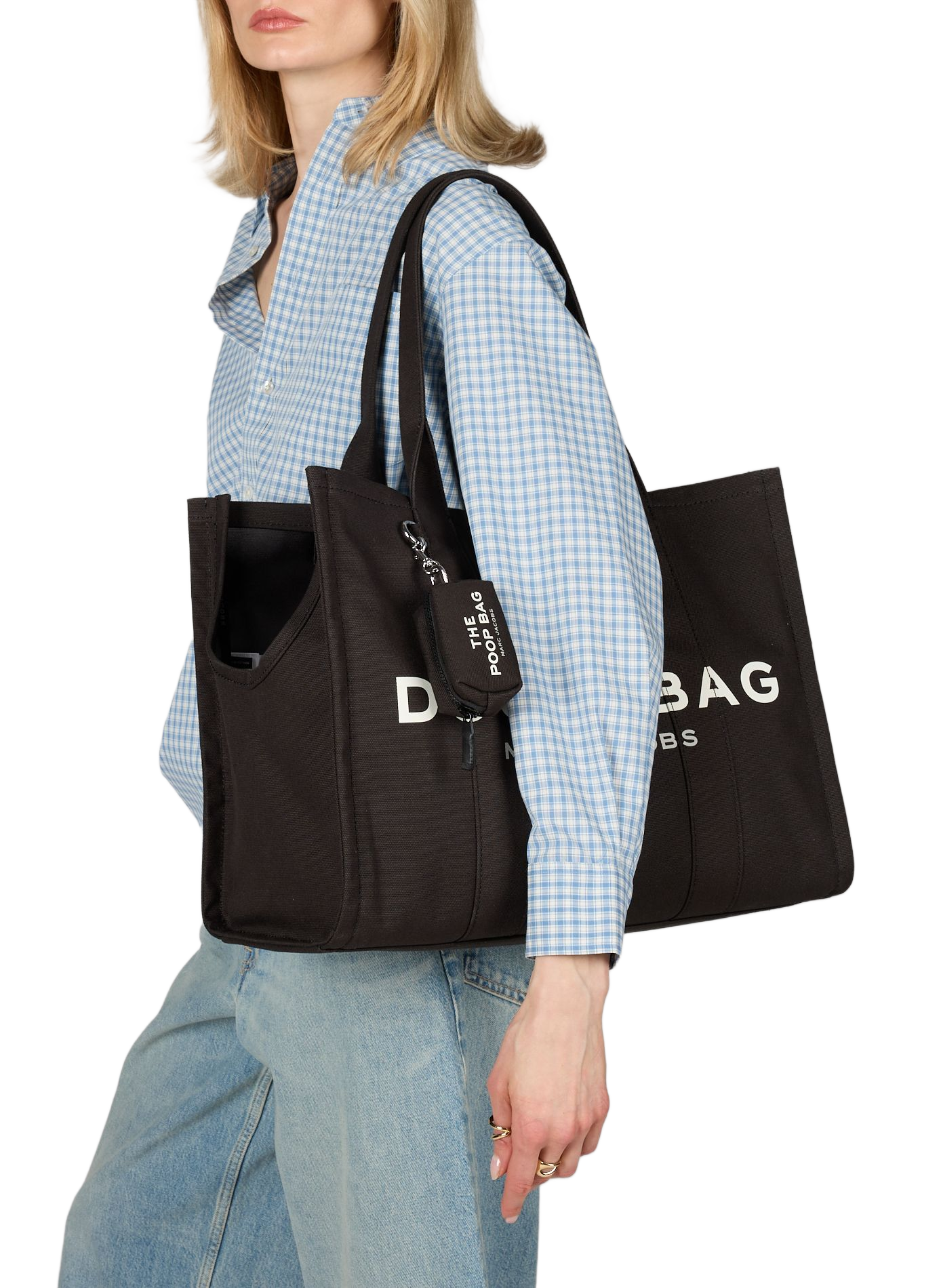 The Doggy Bag en coton MARC JACOBS Noir