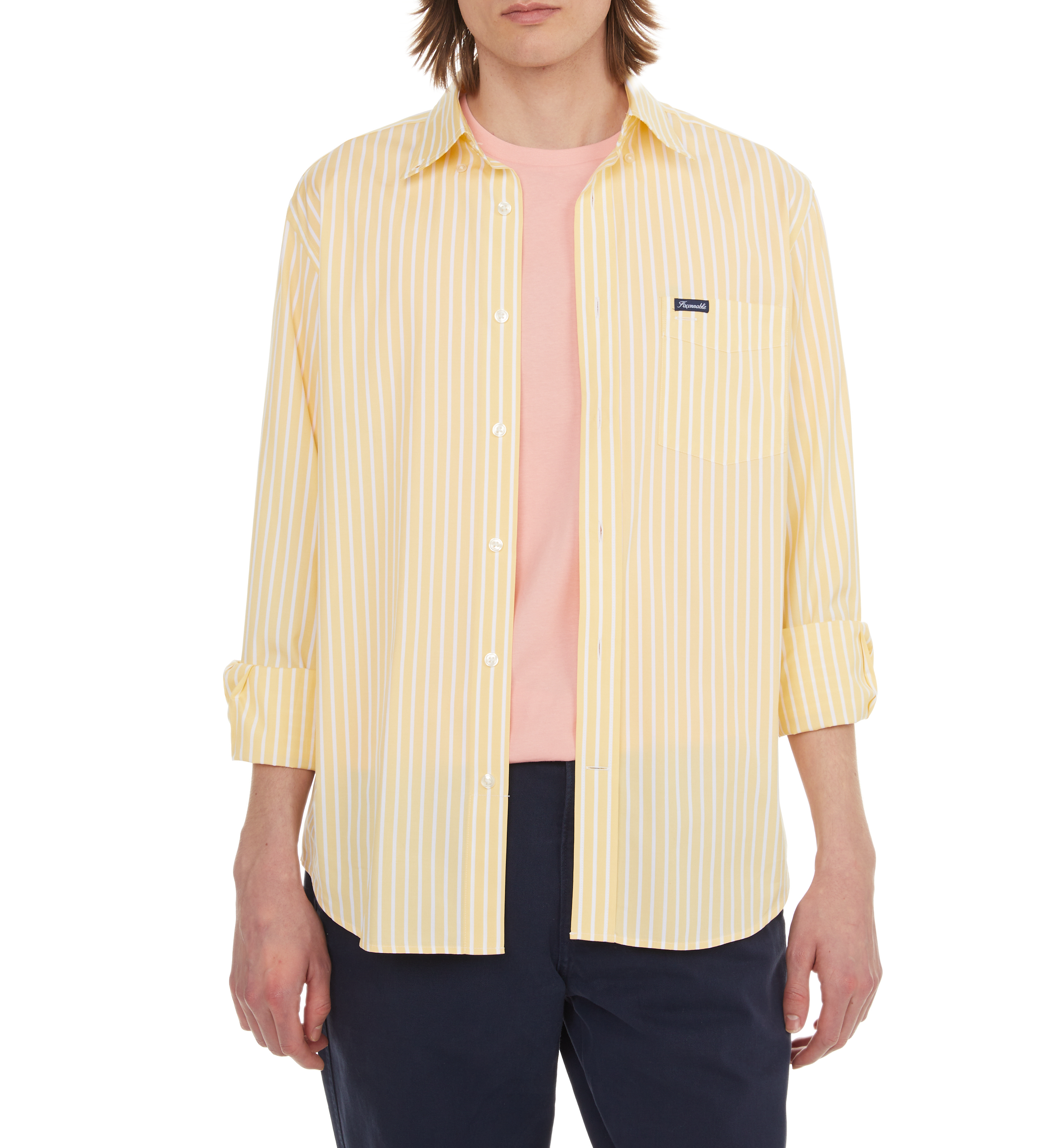 Striped shirt FACONNABLE Yellow