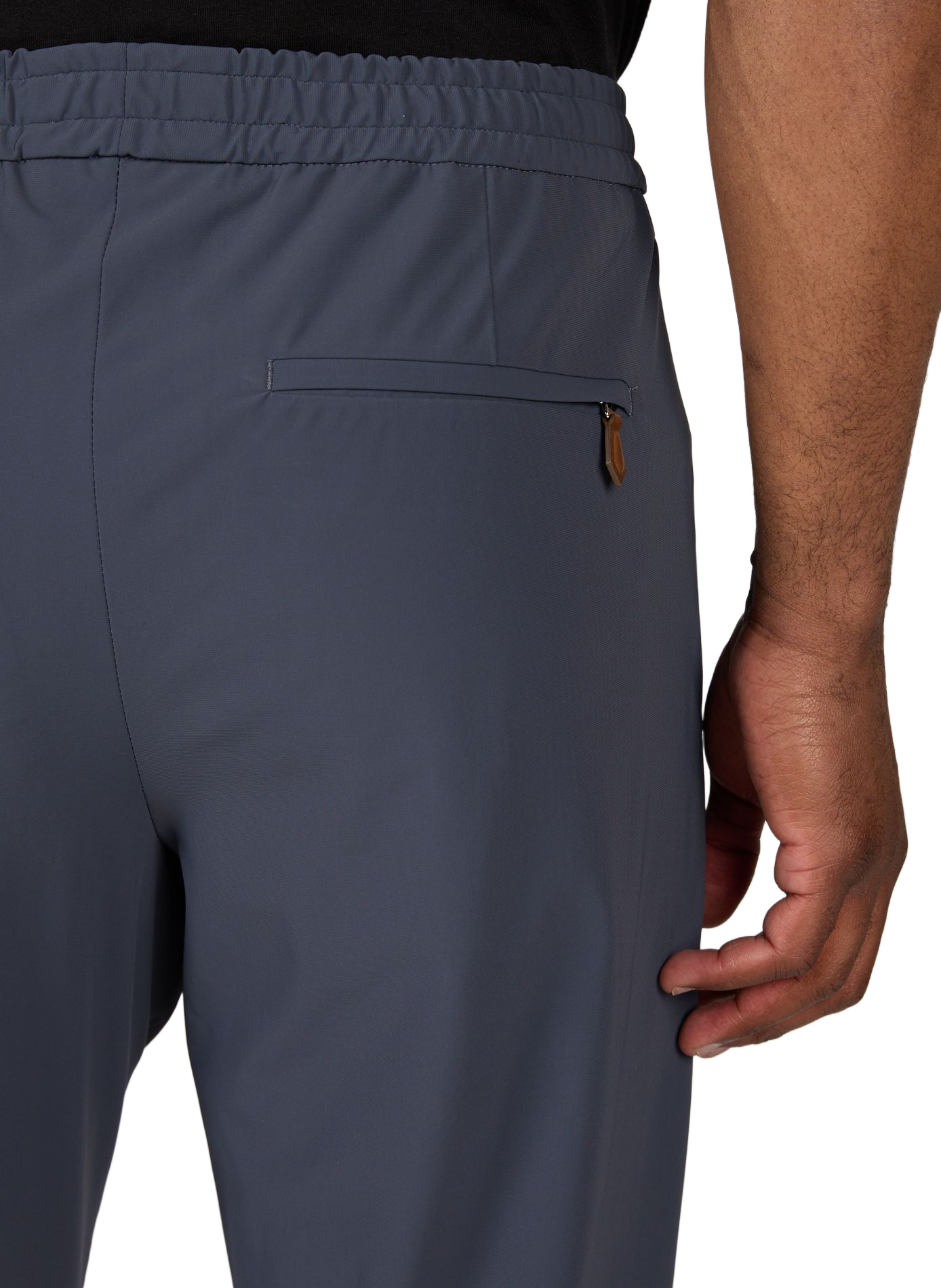 Solid color pants with drawstrings PT01 Grey