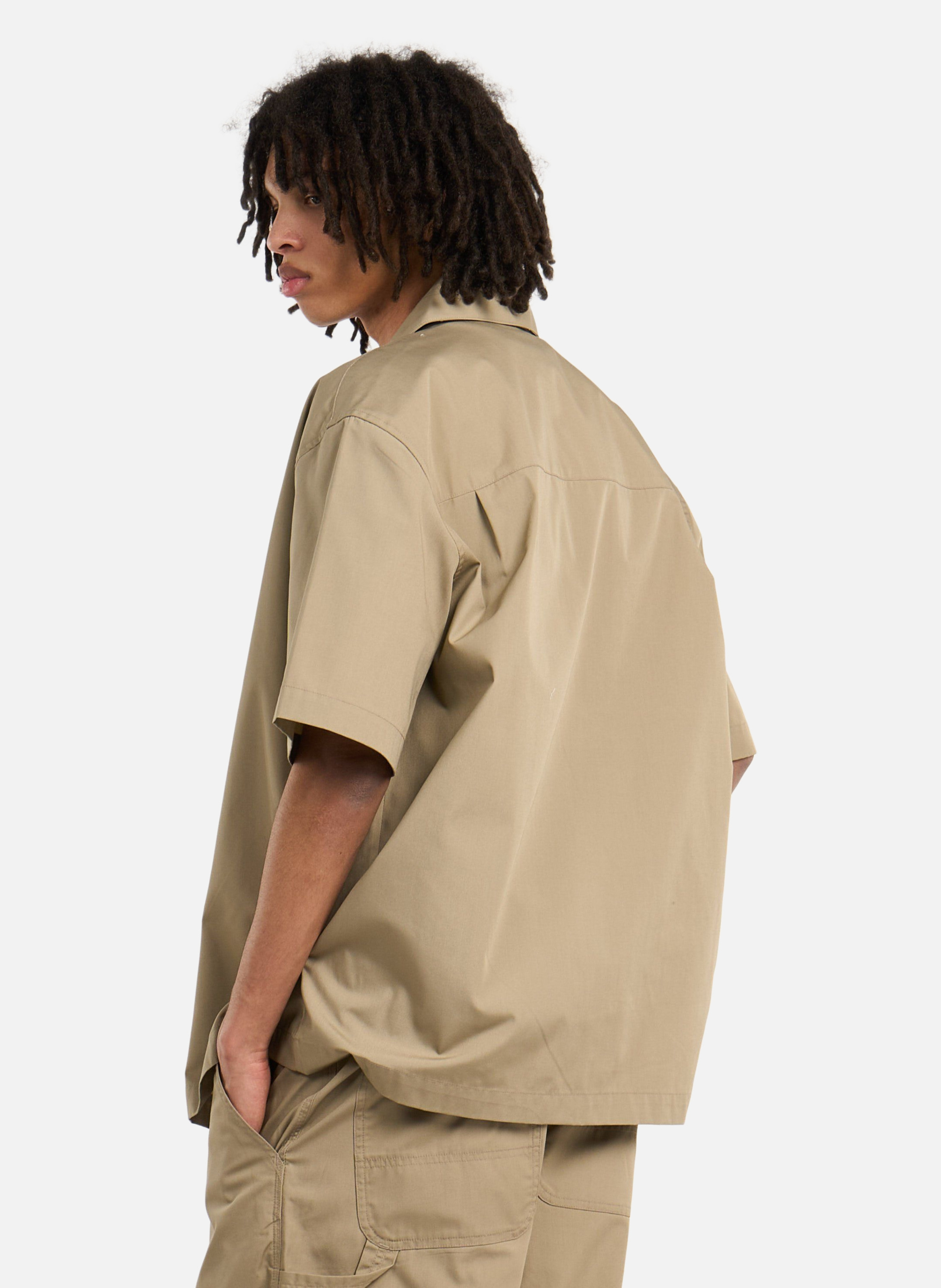 Chemise s/s postal zip shirt CARHARTT WIP Beige