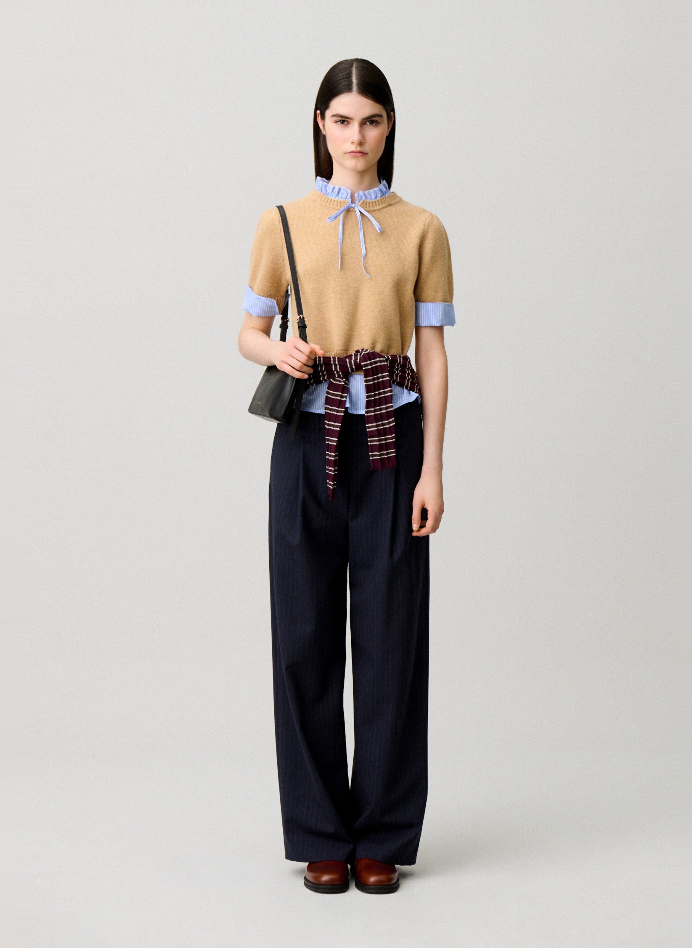 Pull droit en laine CLAUDIE PIERLOT Beige