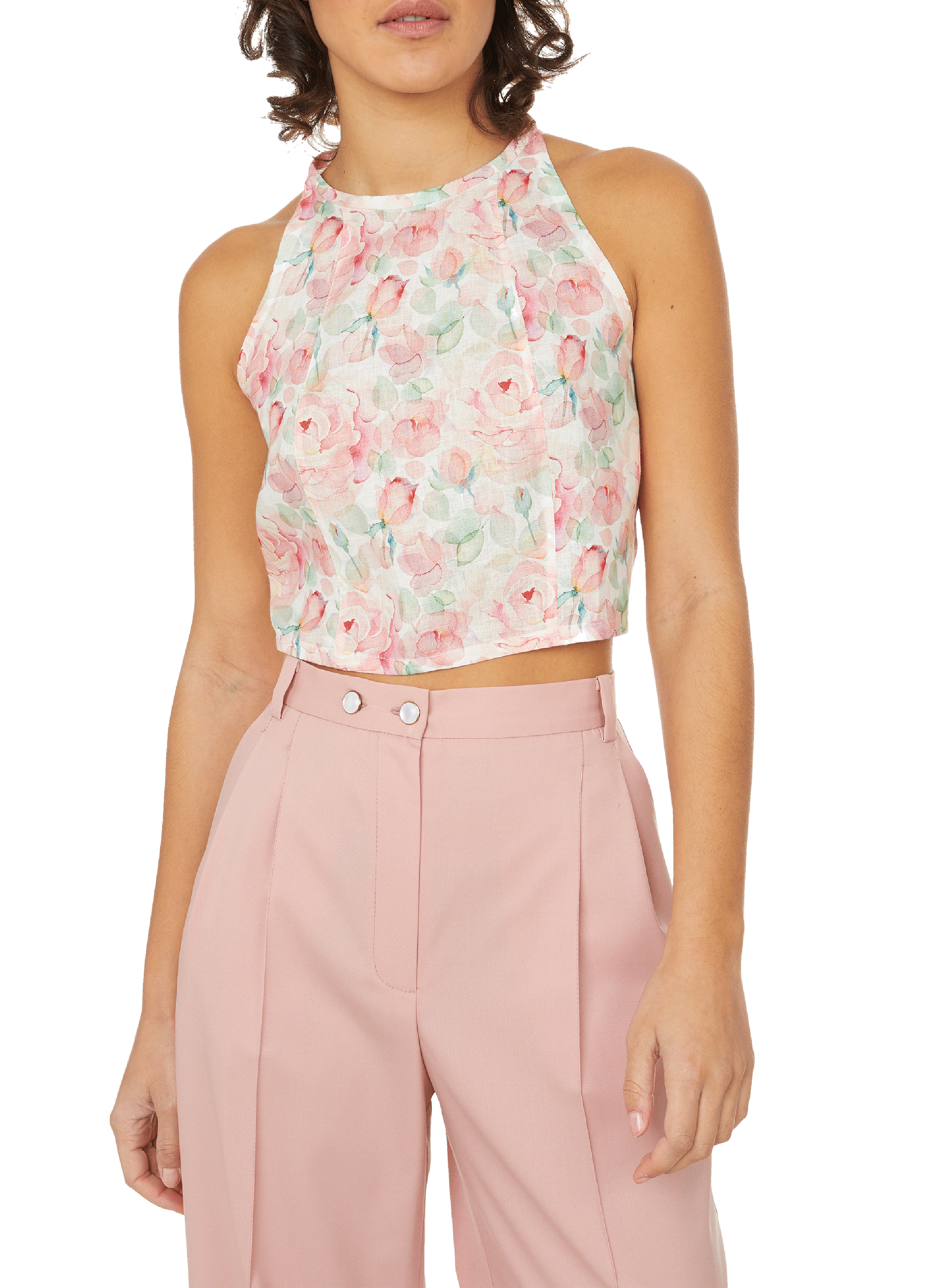 Top de flores LIYA Multicolor