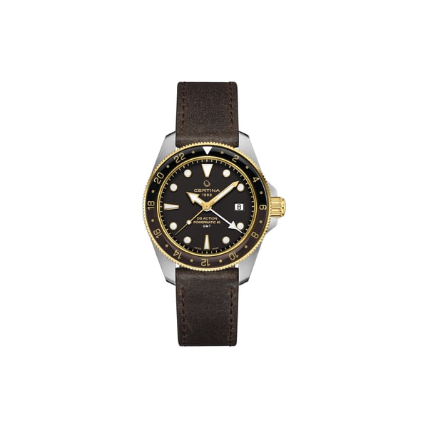 Montre automatique DS ACTION GMT en cuir Montre automatique DS ACTION GMT en cuir