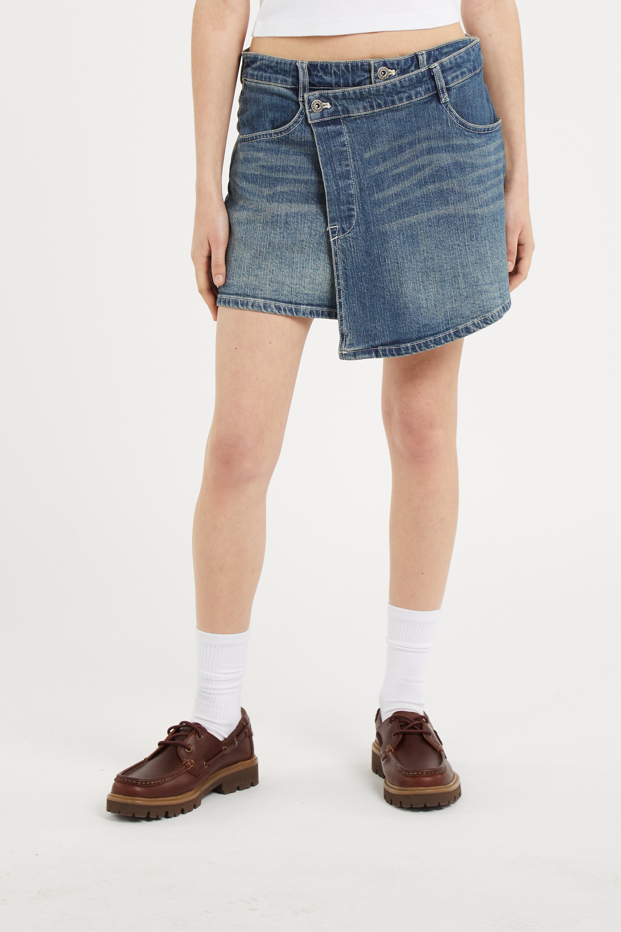Jupe-short denim skort w DICKIES Bleu