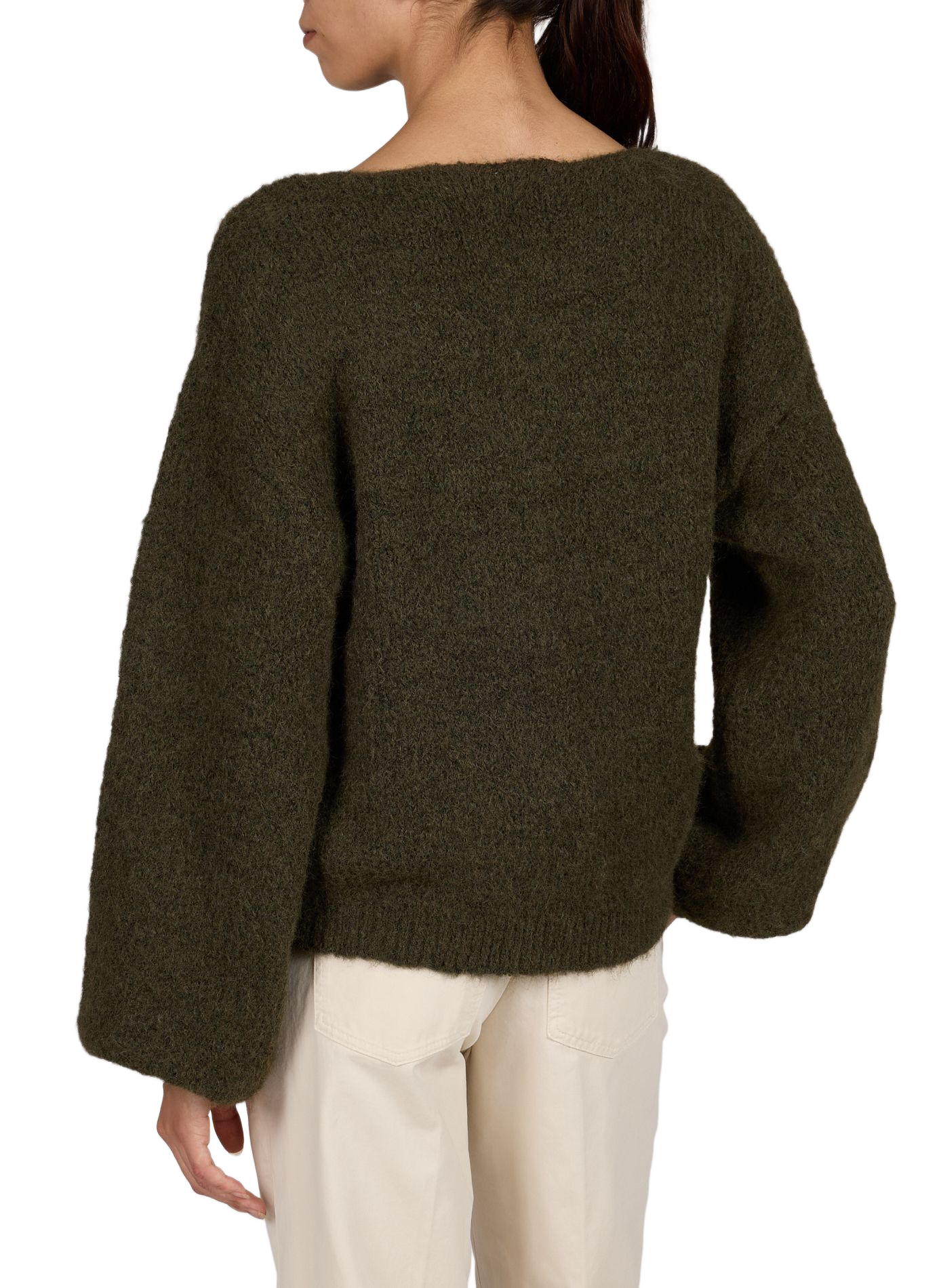 Rundhalsausschnitt-Pullover VILA Khaki