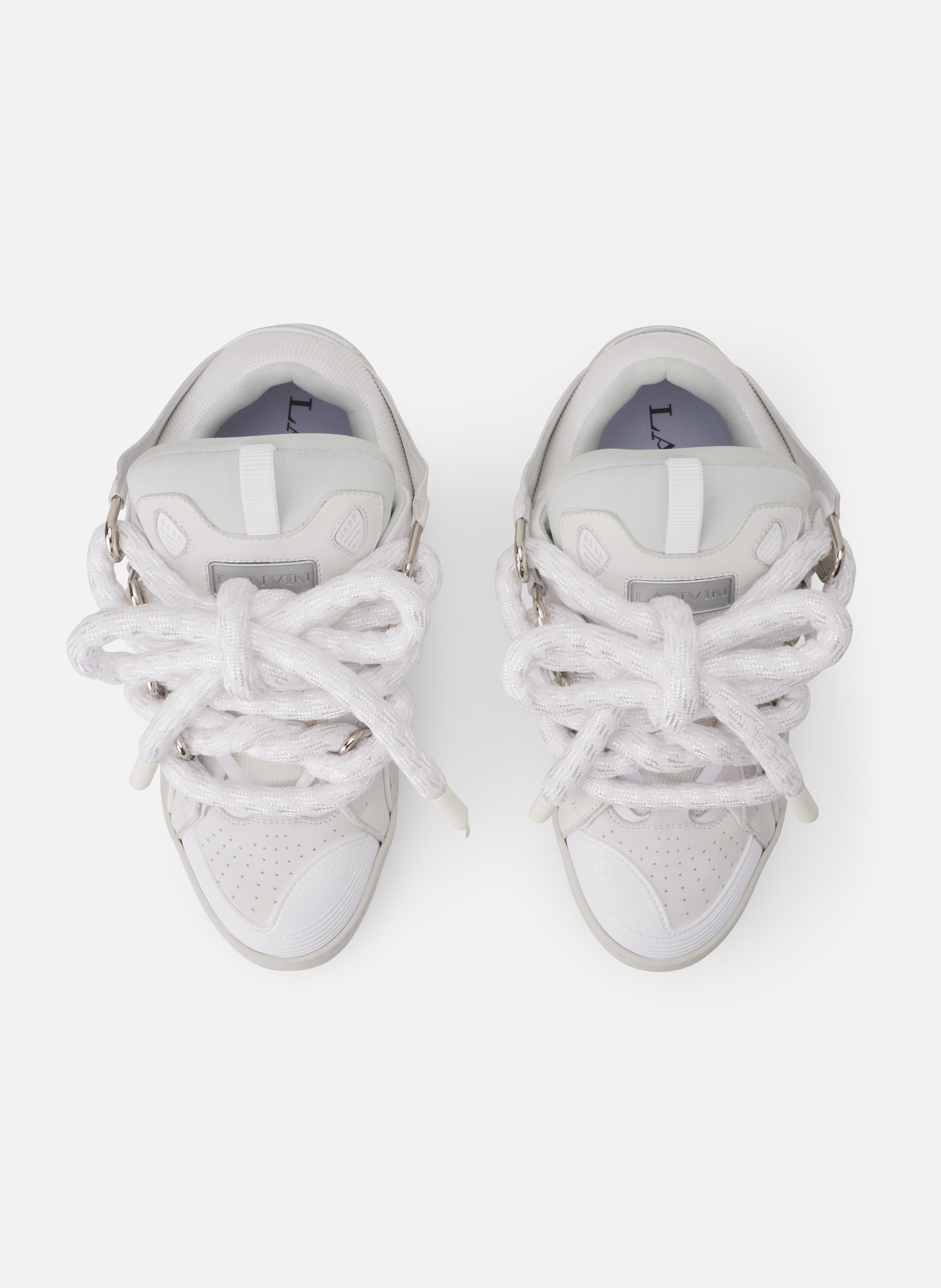 Sneakers curb snake en cuir LANVIN Blanc