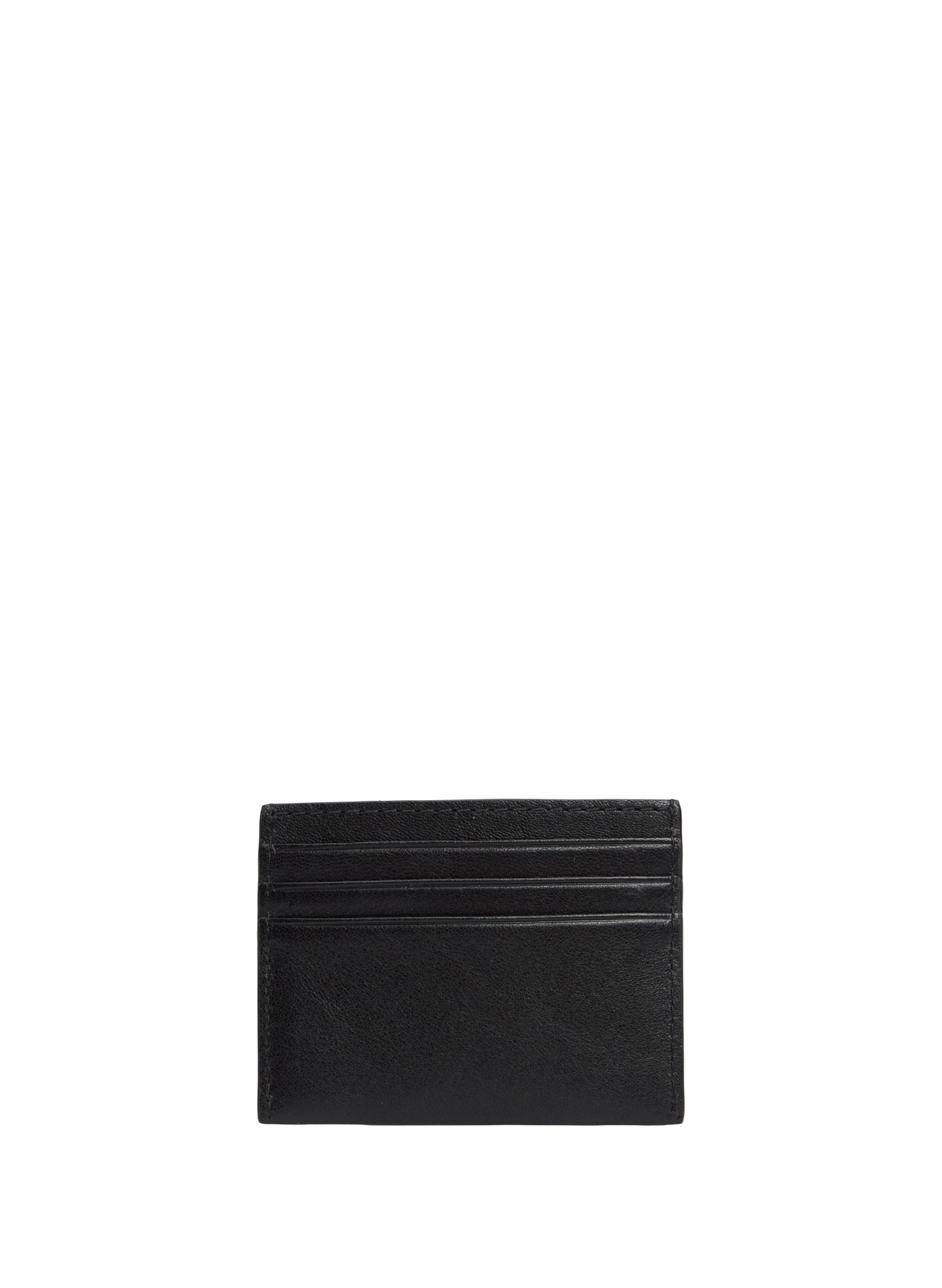 Plain leather card holder TOMMY HILFIGER Black