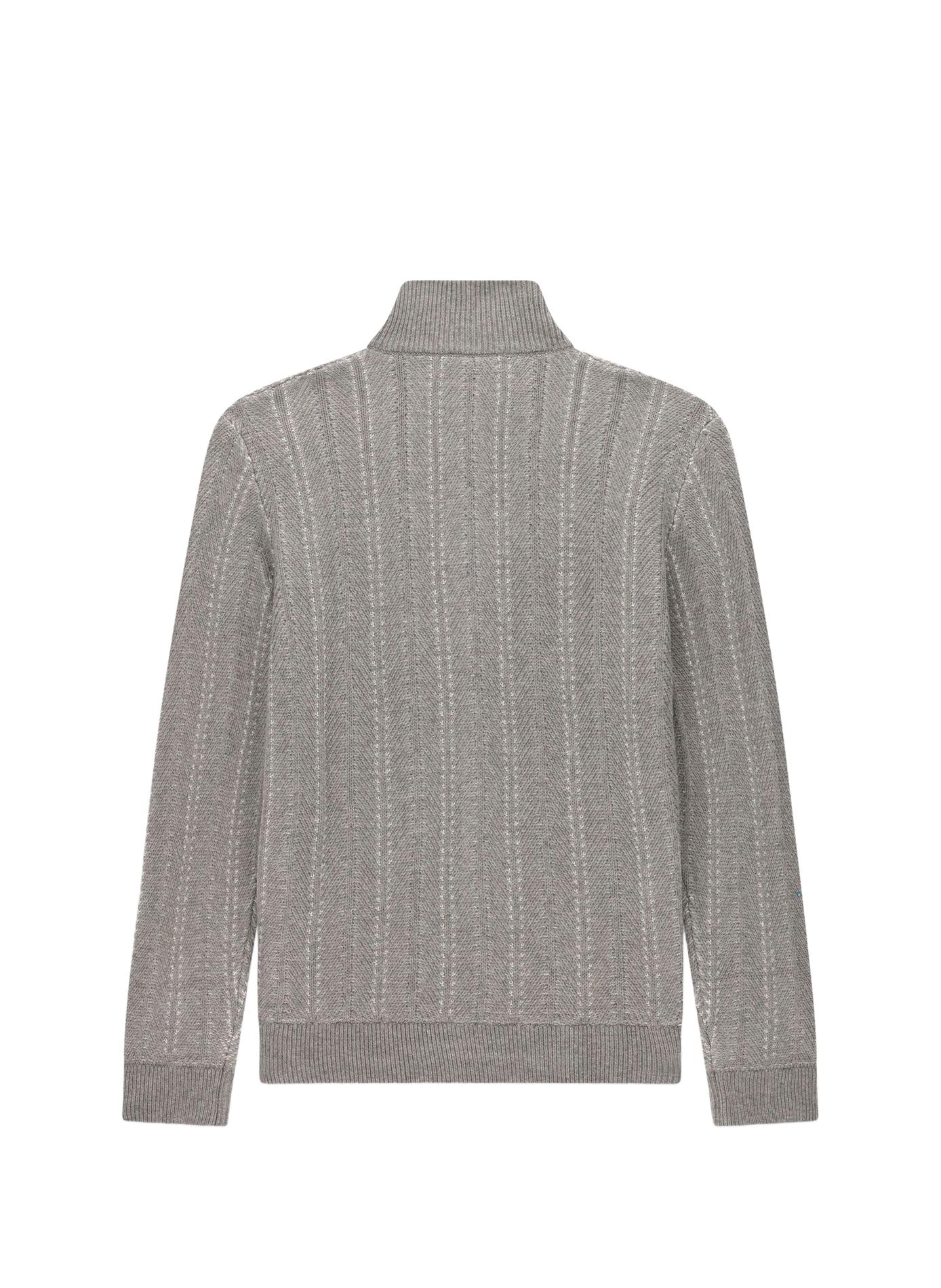 Gerade geschnittener Pullover mit hohem Reißverschlusskragen GUESS Grau