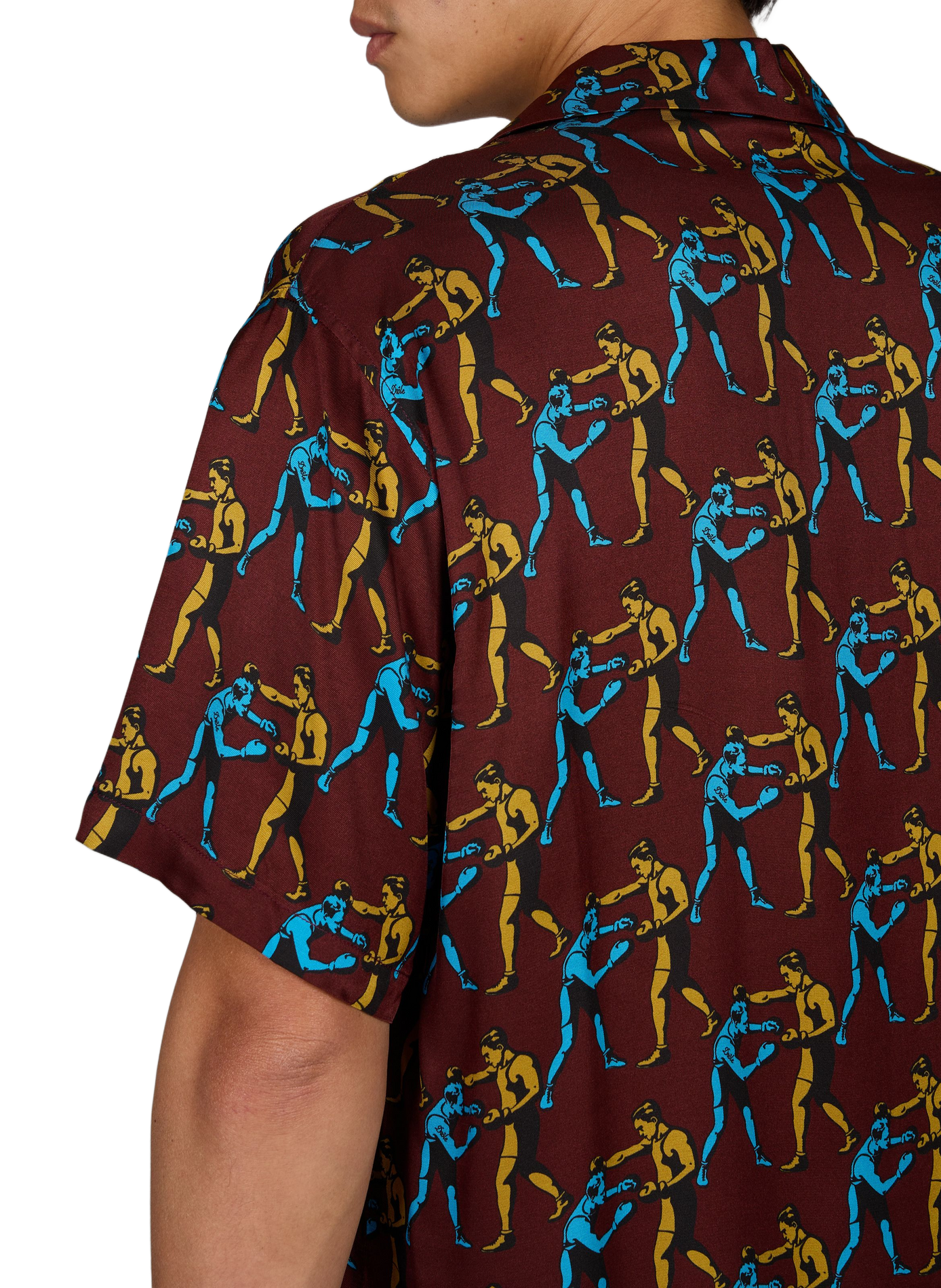Straight shirt with pattern DROLE DE MONSIEUR Red