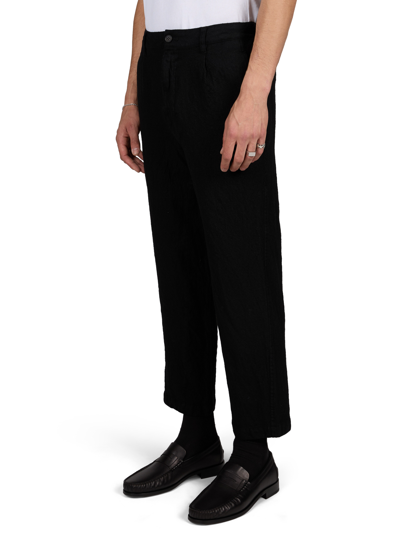 Straight wool trousers COMME DES GARCONS HOMME Black