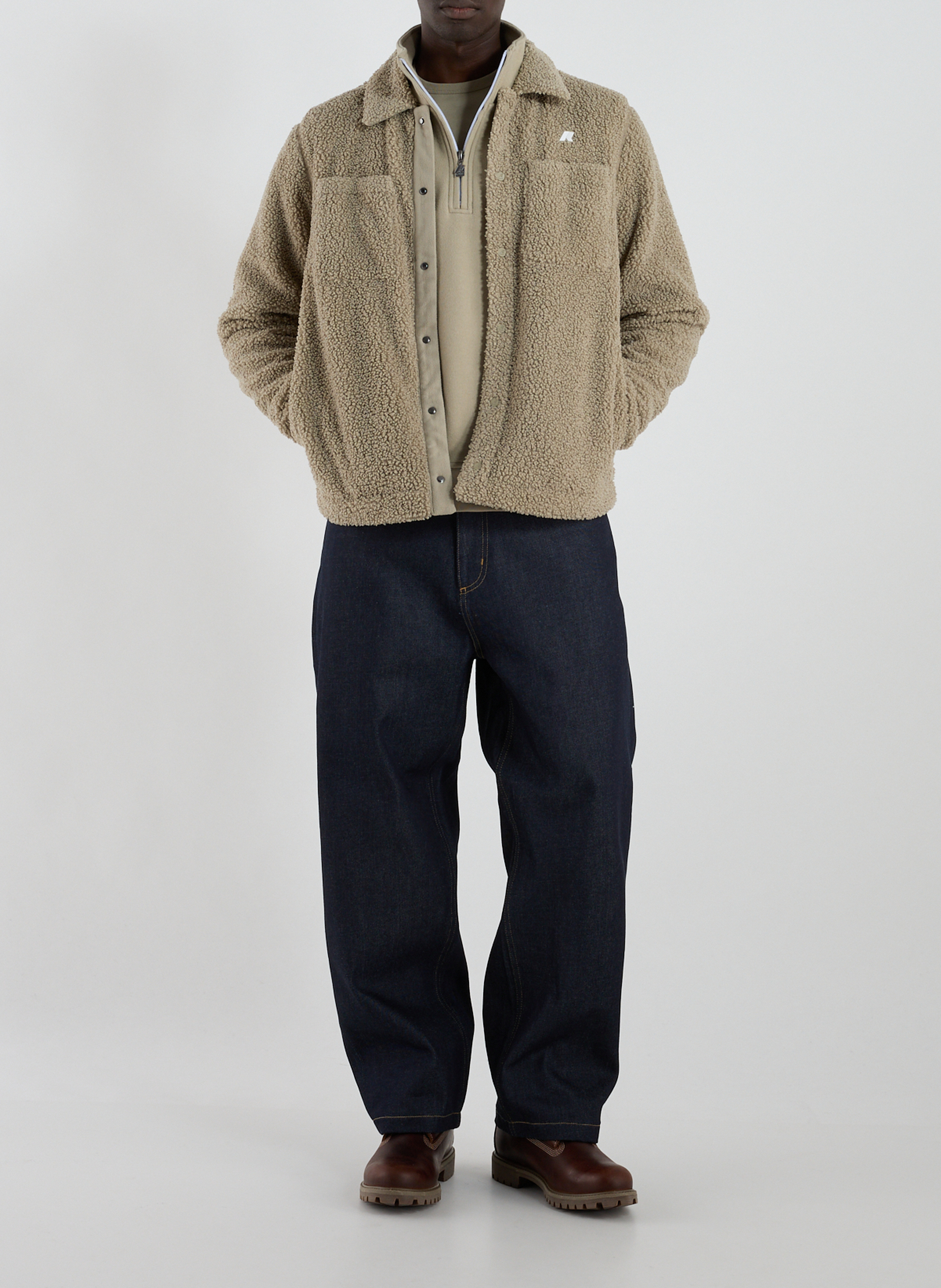 Weite Baumwolljeans CARHARTT WIP Blau