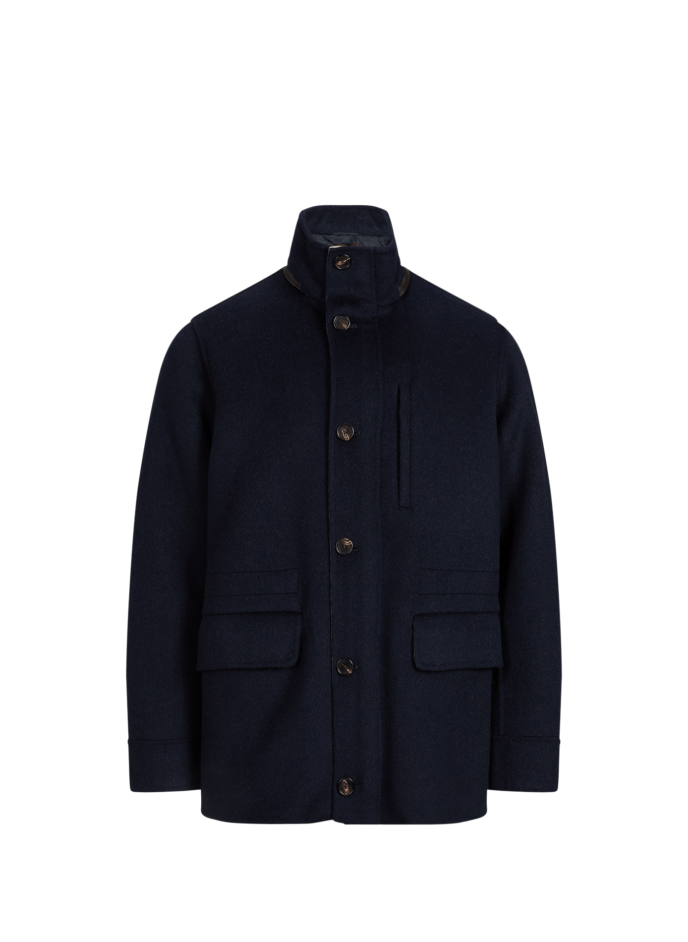 Gerader Wollmantel mit Stehkragen WINDSOR Blau