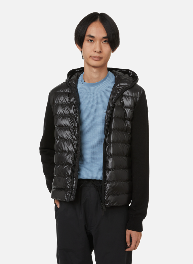 Polyester knitted sleeve zip-up jacket MONCLER