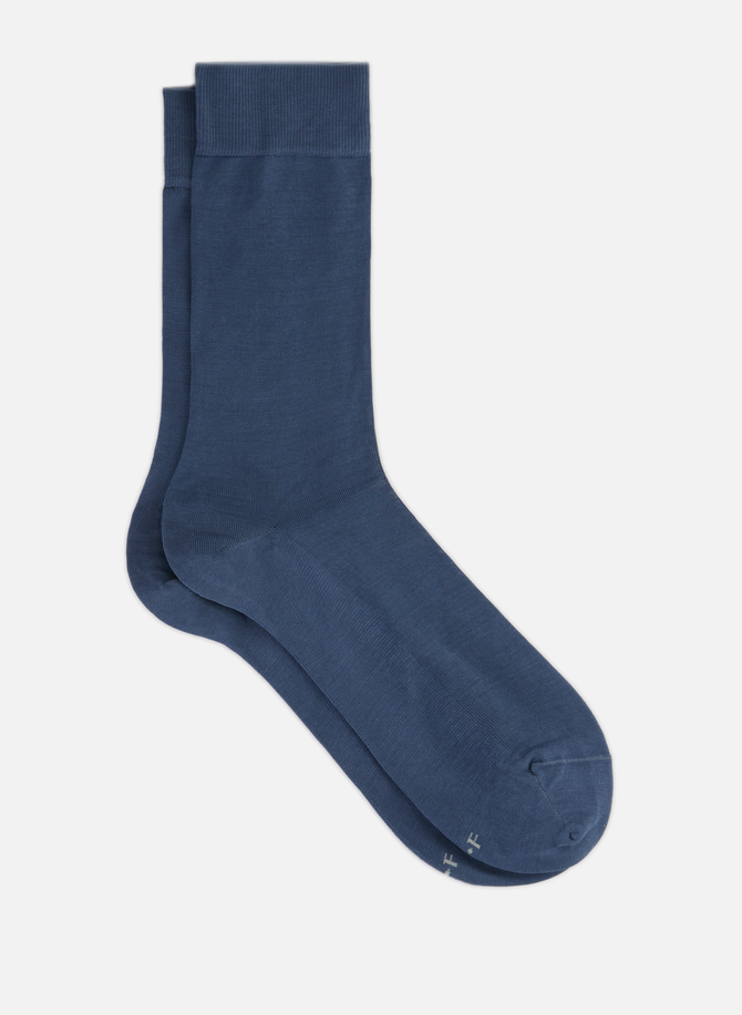 Hohe Socken aus BLEUFORÊT-Baumwolle