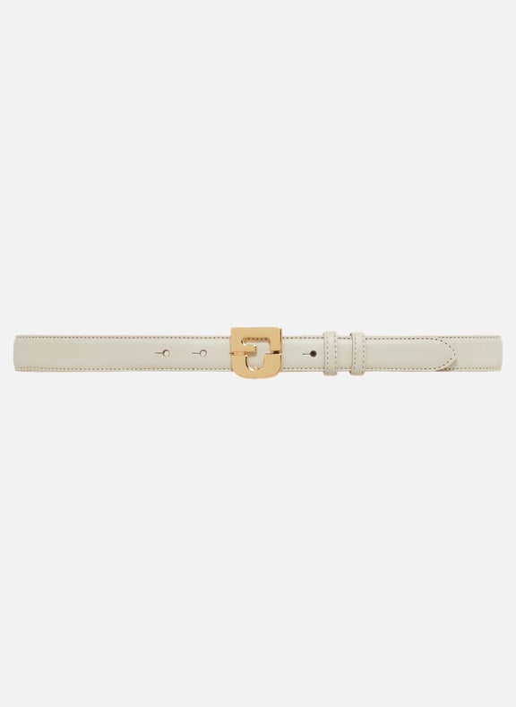 Ceinture signature en cuir - le lauren Beige by GERARD DAREL GERARD DAREL Ceinture signature en cuir - le lauren Beige