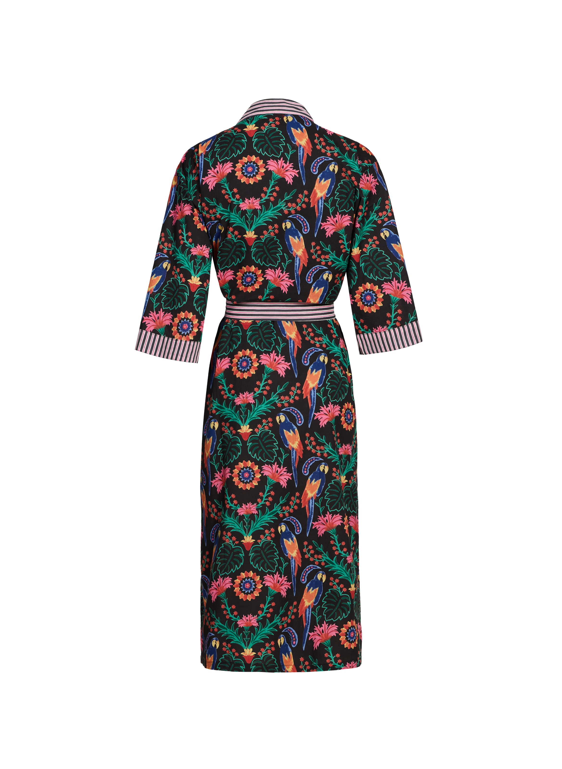 Kimono Mandu en coton  CURIOSITY LAB Noir