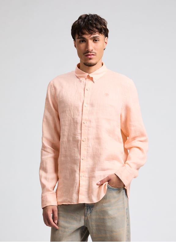 Chemise unie en lin Rose by TIMBERLAND TIMBERLAND Chemise unie en lin Rose