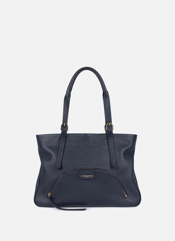 Sac cabas épaule - dune Bleu by LANCASTER LANCASTER Sac cabas épaule - dune Bleu