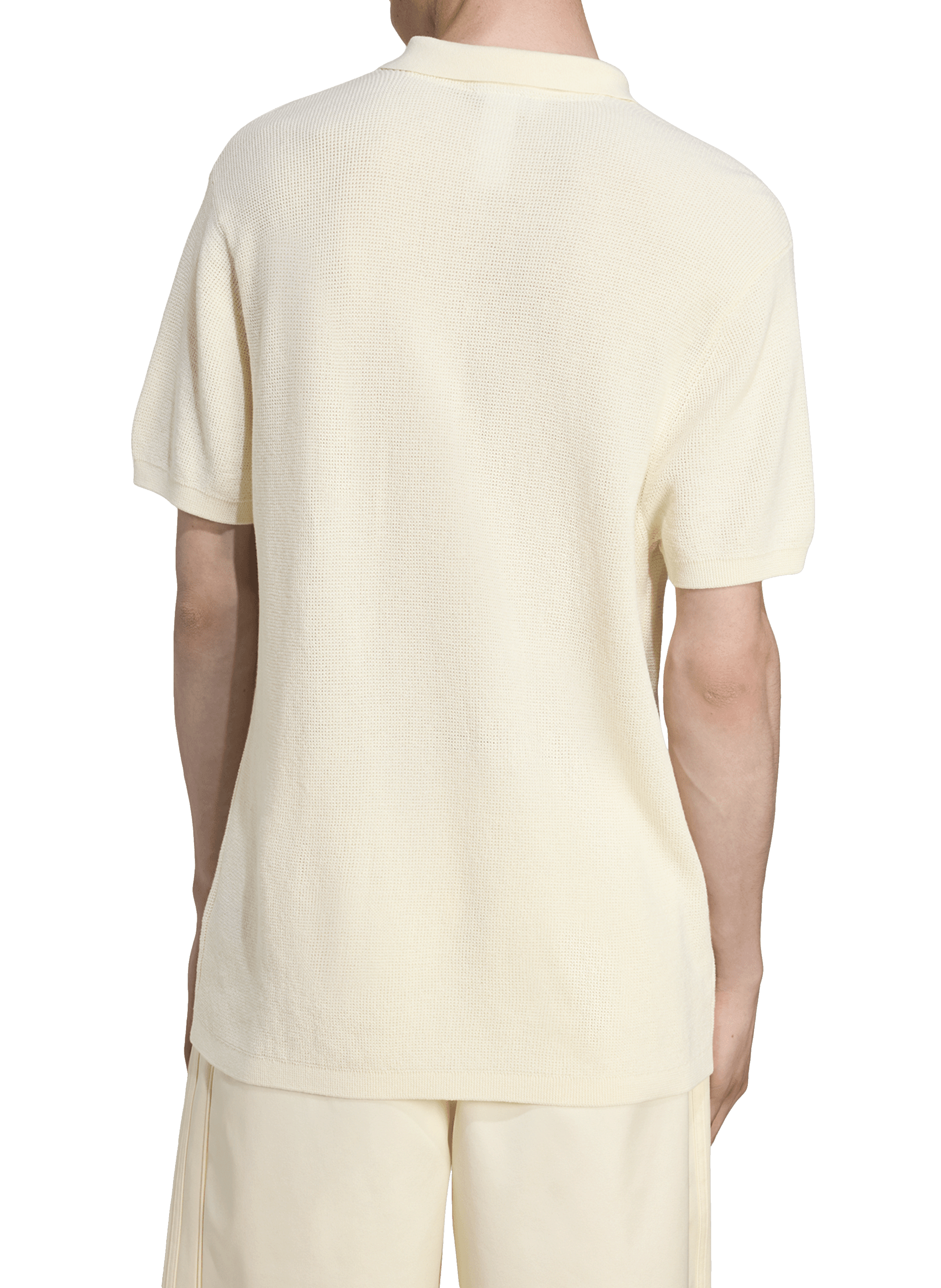 Short sleeve cotton polo shirt ADIDAS White