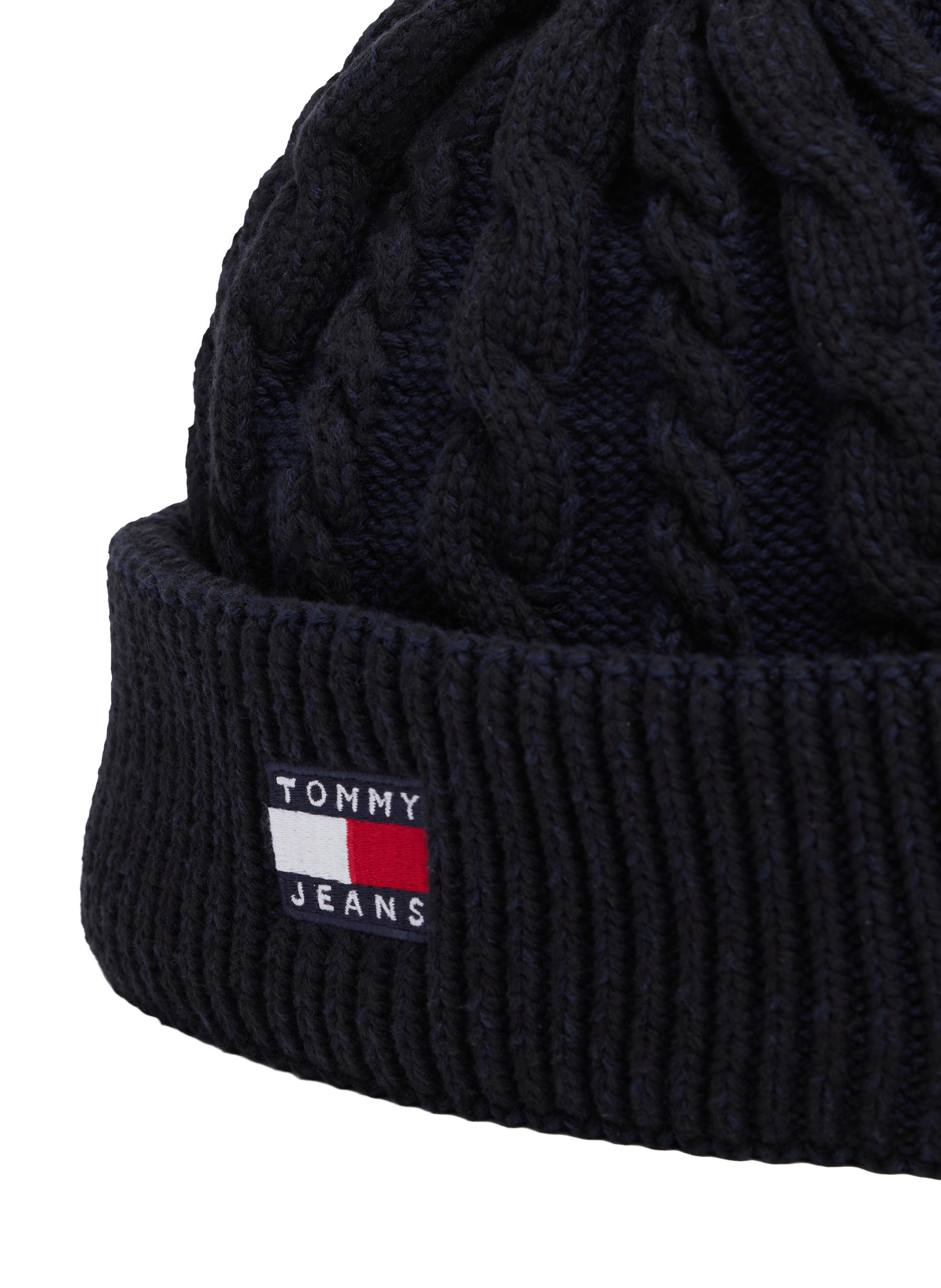 Bonnet en coton mélangé TOMMY HILFIGER Noir