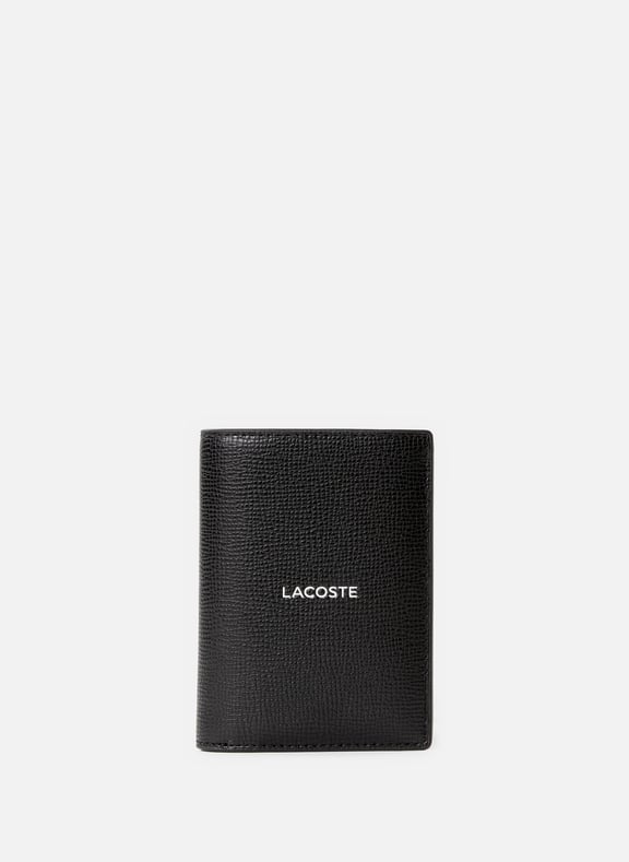 Portefeuille Ossian vertical en cuir Noir by LACOSTE LACOSTE Portefeuille Ossian vertical en cuir Noir