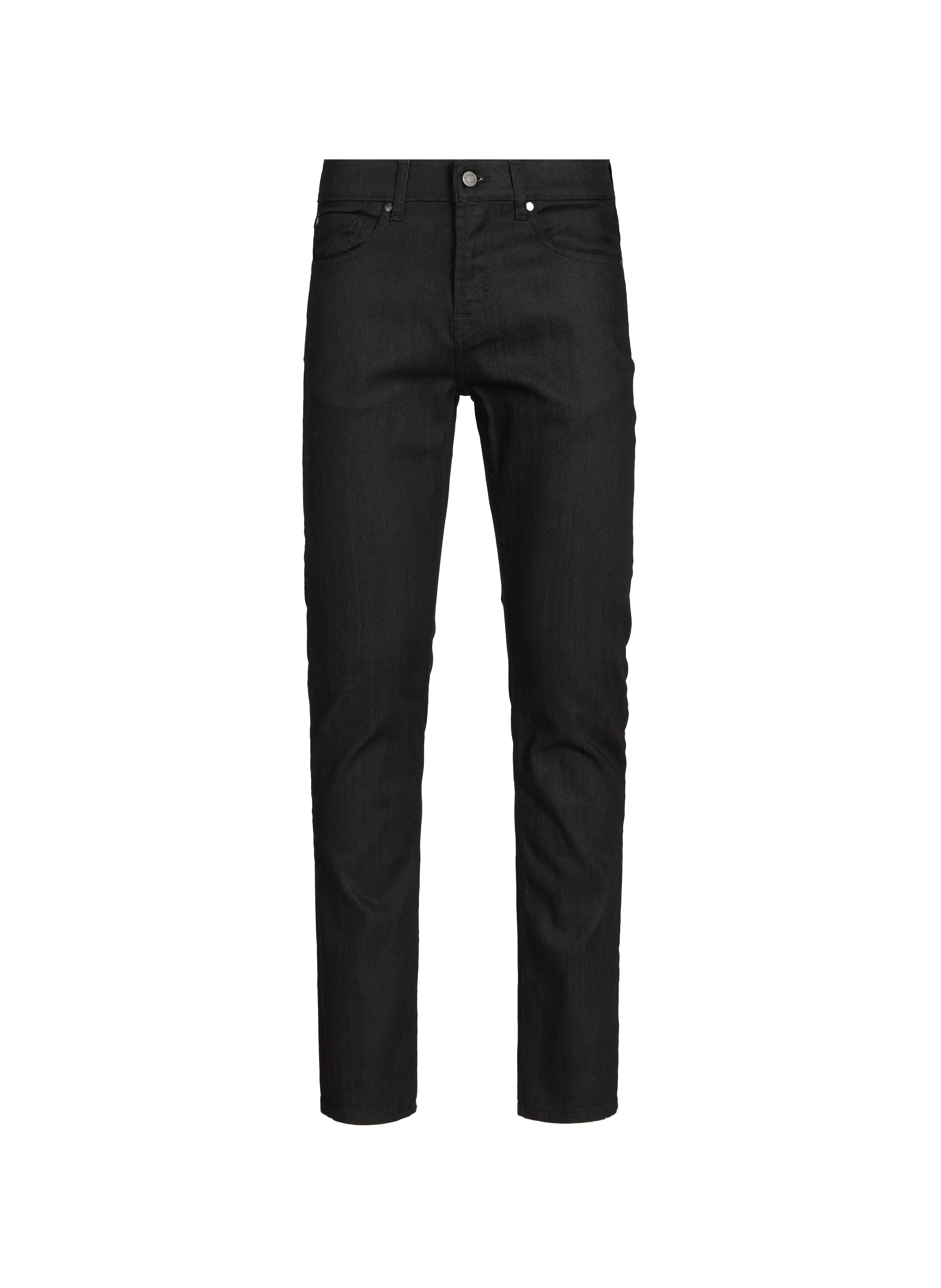 7 FOR ALL MANKIND Five-pocket cotton blend jeans Black
