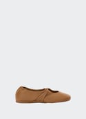 Ballerines Pebble Soft en cuir d'agneau nappa  Oak