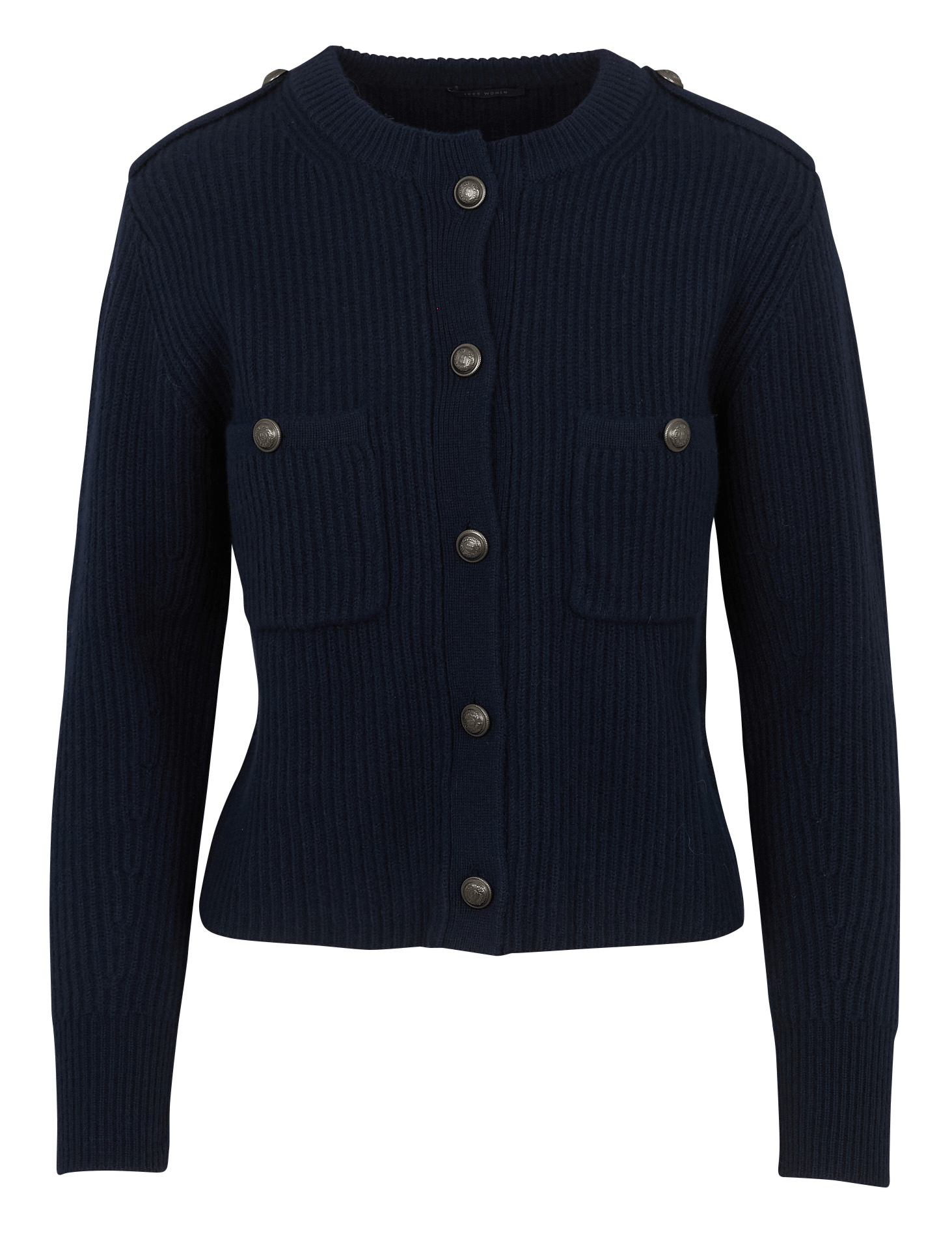 Gilet en laine col rond IKKS Bleu