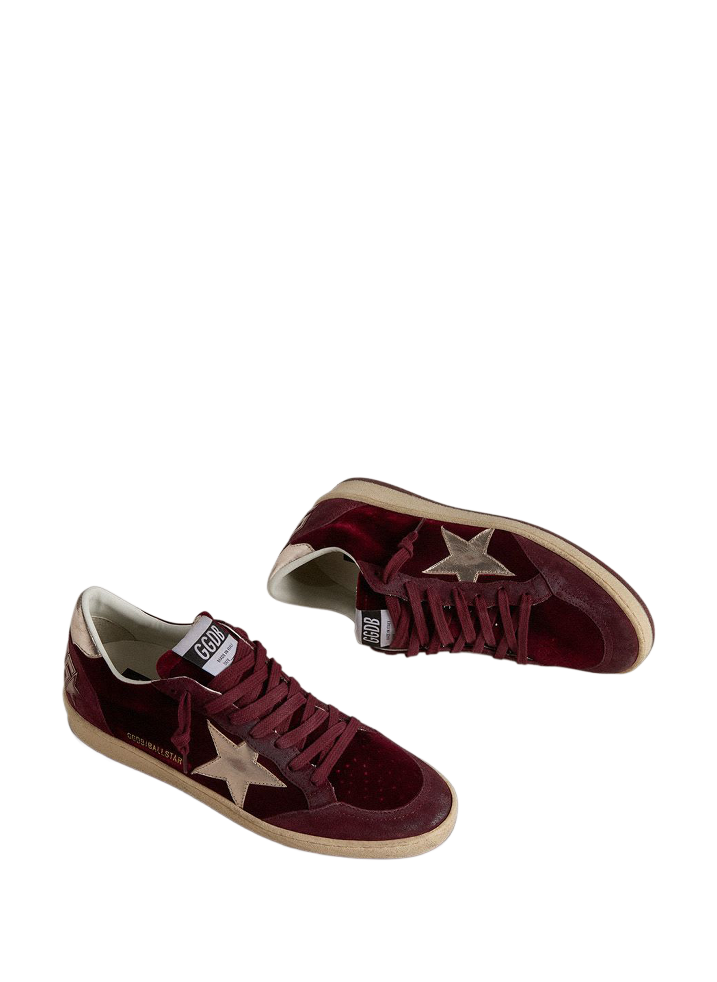 Baskets Ball Star en cuir  GOLDEN GOOSE Violet