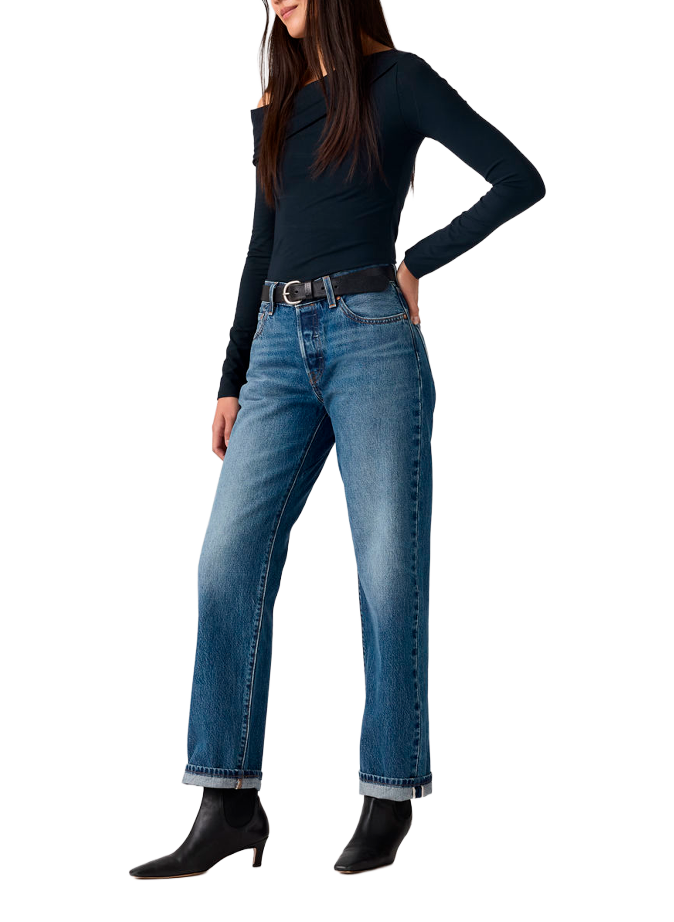 Jeans 501 90's en coton LEVI'S Bleu