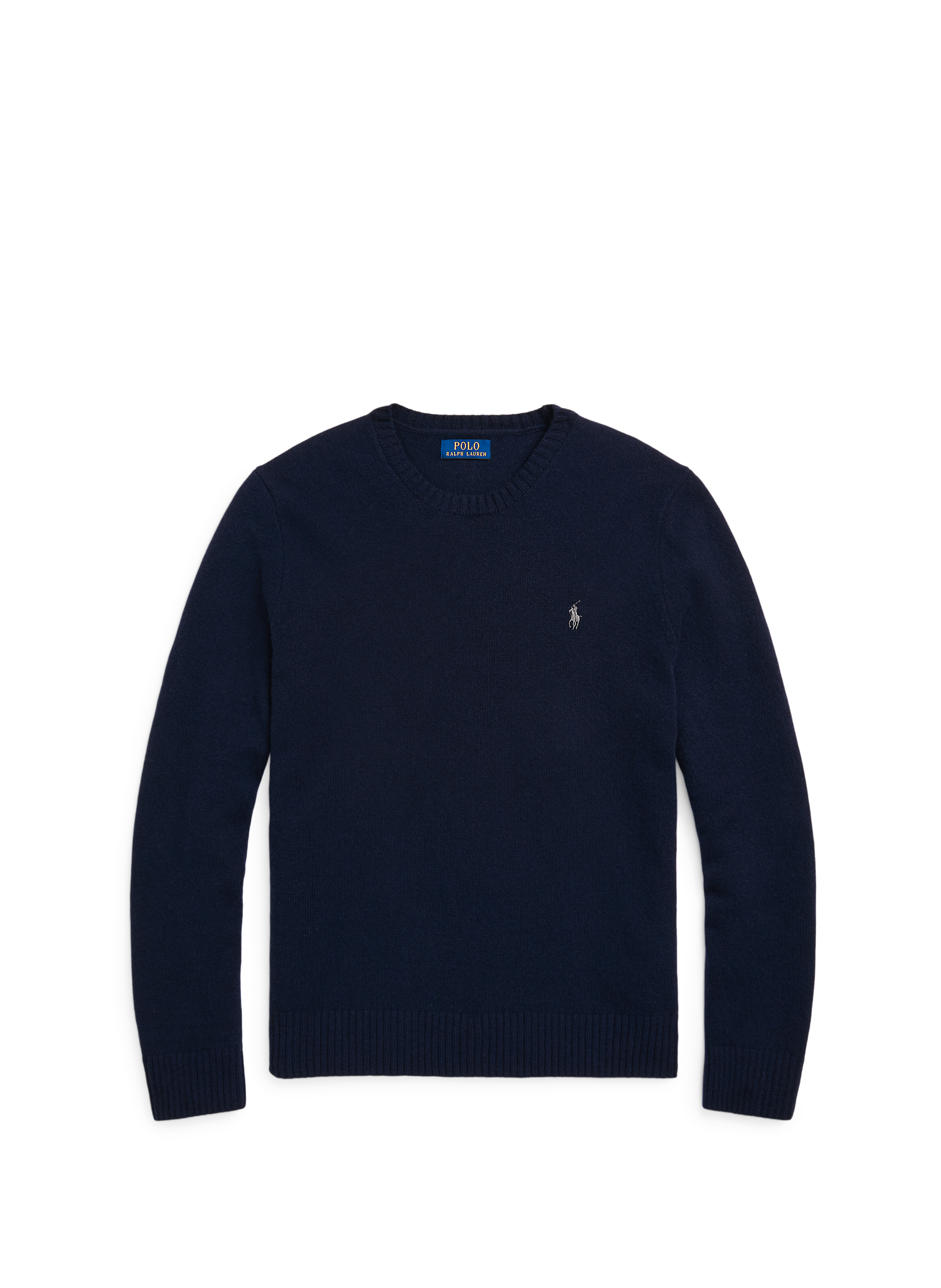 Round-neck wool and cashmere jumper POLO RALPH LAUREN Blue