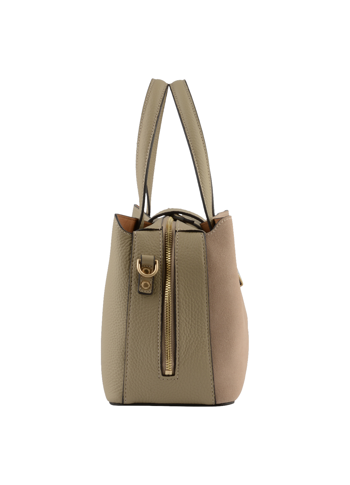 Cavalcade daim  porté main mastic POURCHET Gris