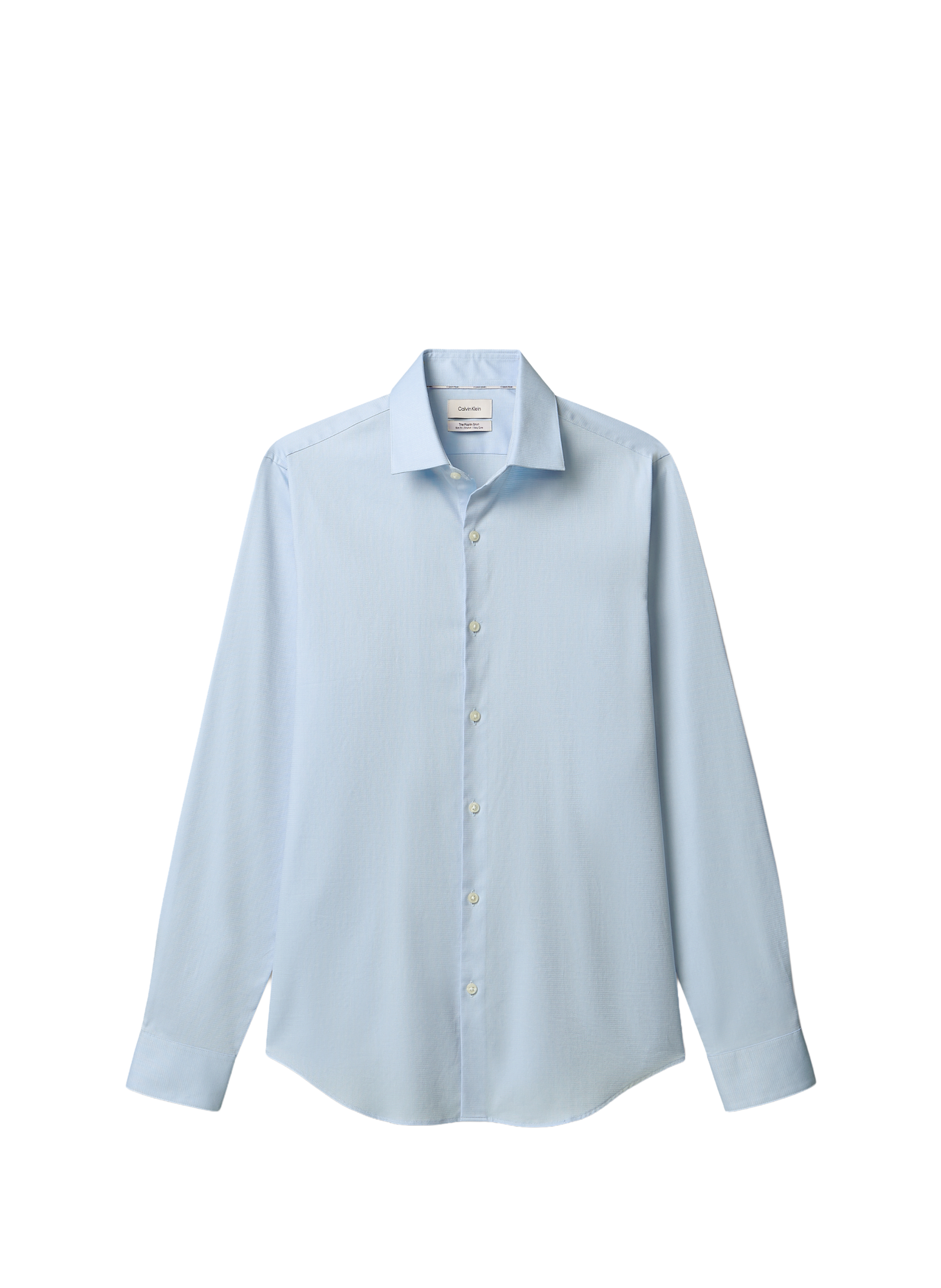 Chemise droite en coton mélangé CALVIN KLEIN Bleu