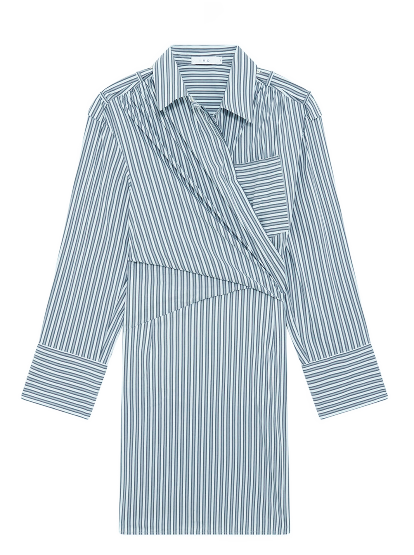 Robe courte cintrée à rayures lazul IRO Bleu