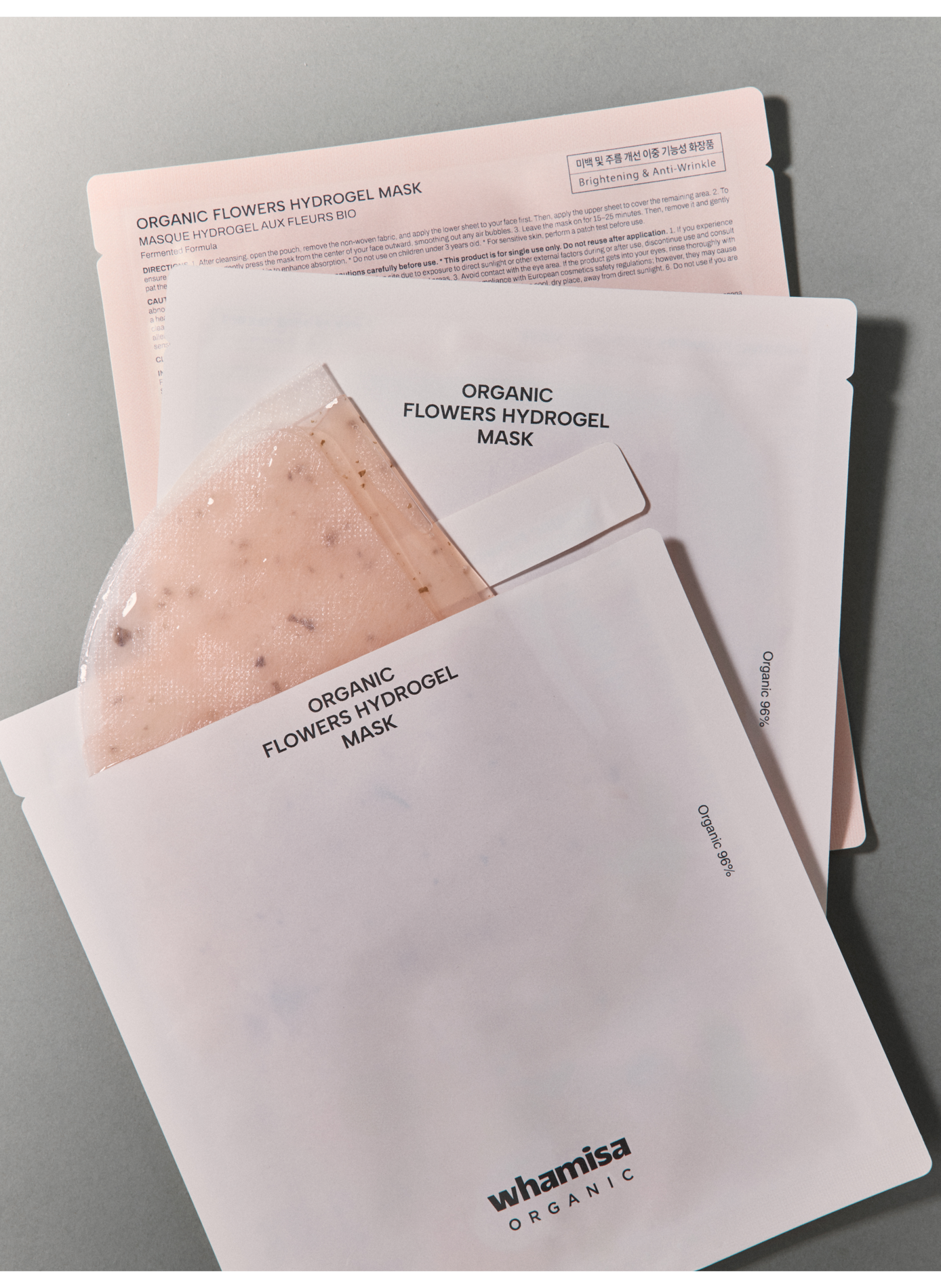 Masque Hydrogel aux Fleurs Bio Fermentées WHAMISA No color