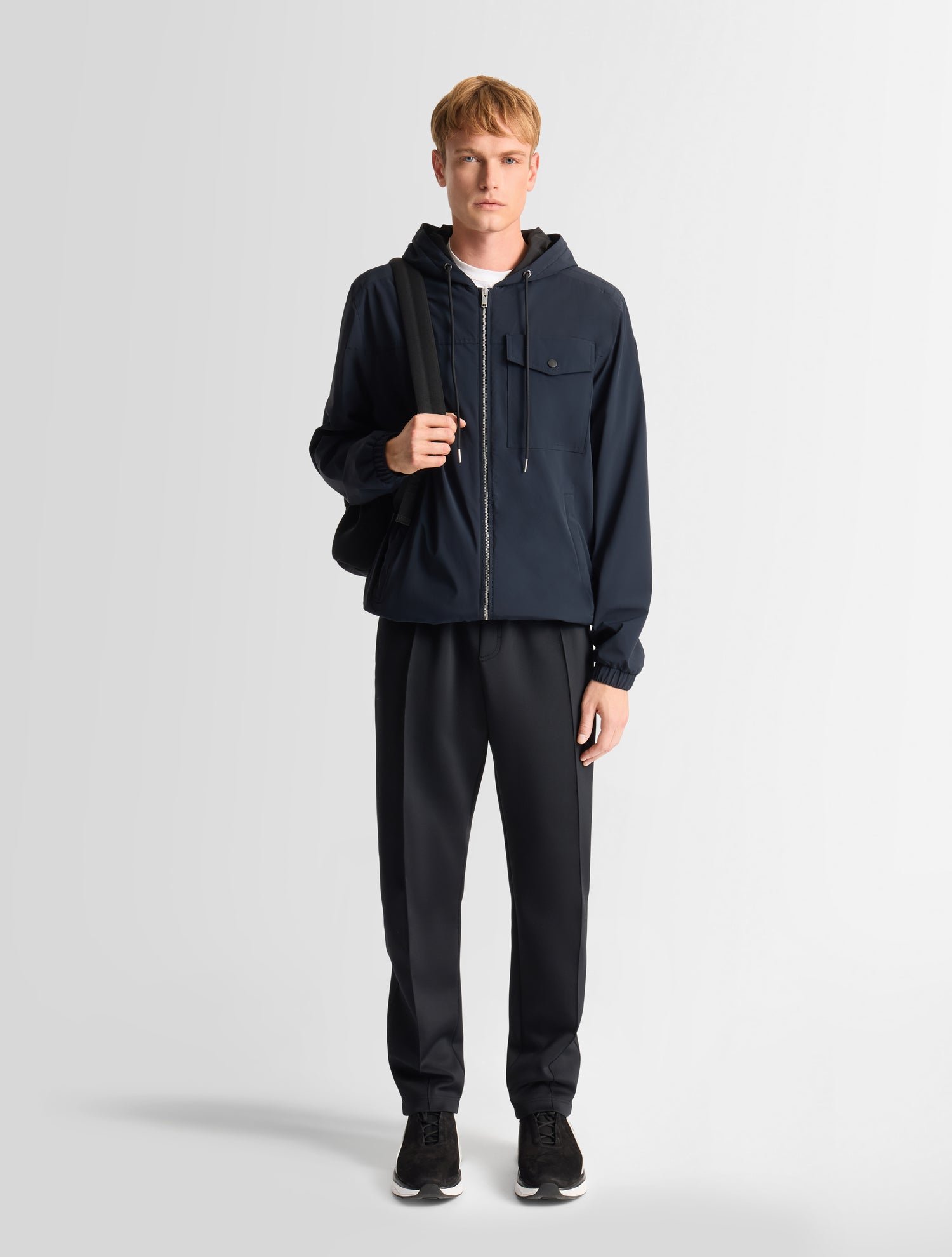 Blouson trymir col capuche coupe regular FUSALP Bleu