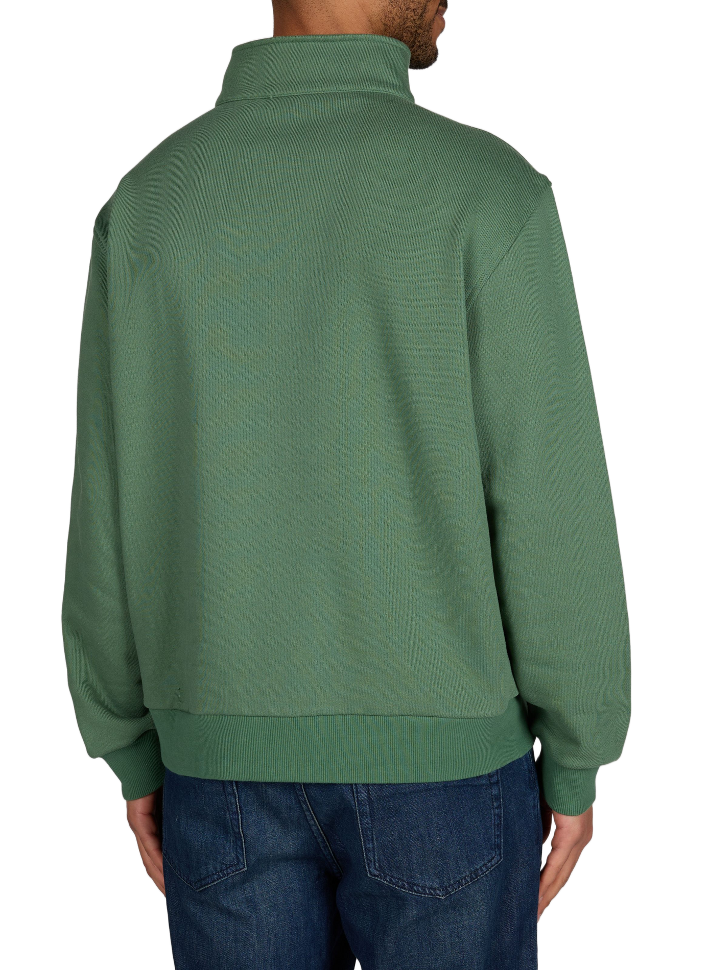Amboise high-neck cotton blend sweatshirt FAGUO Green