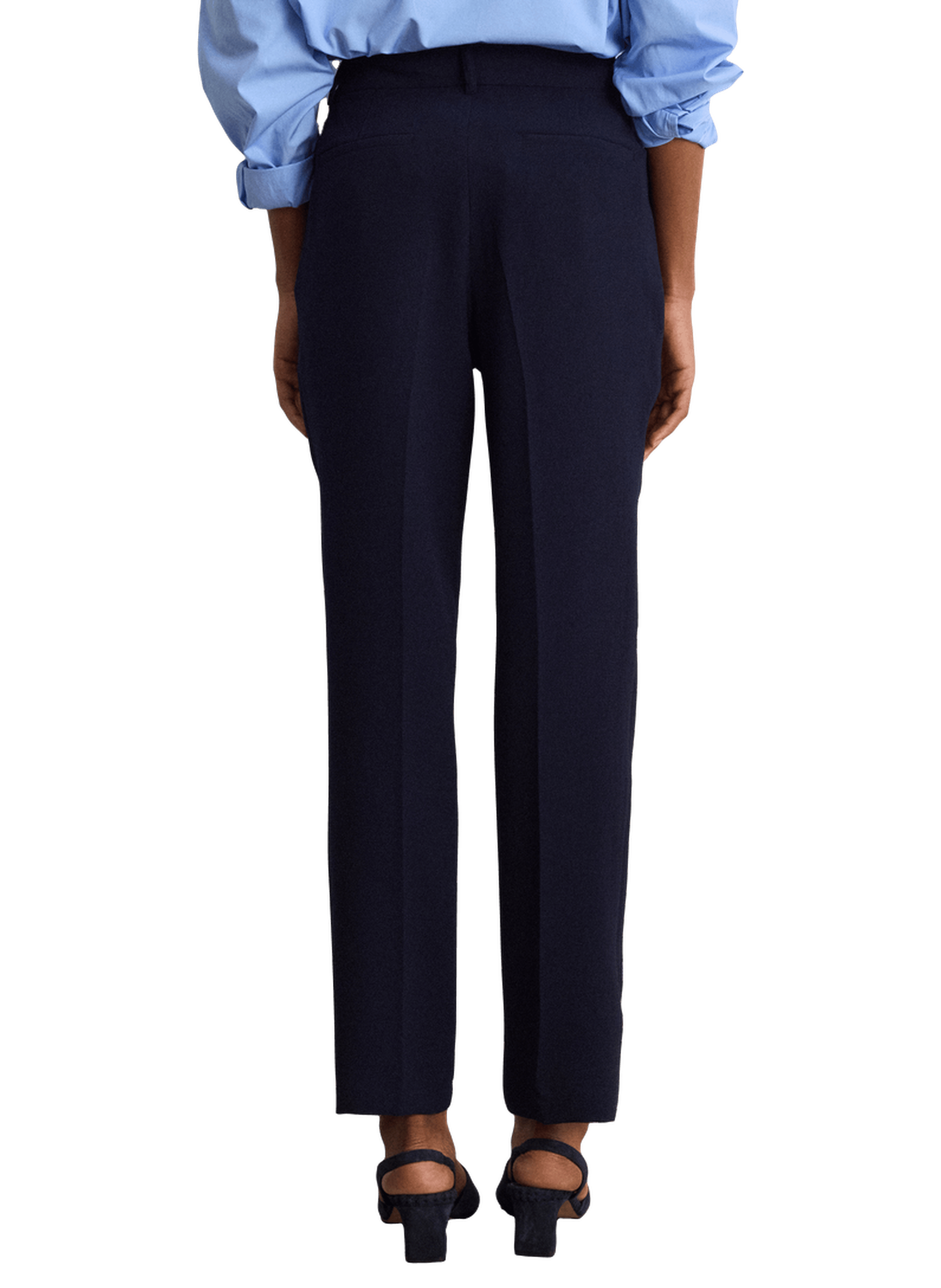 Pantalon ajusté de tailleur  en crêpe - bibalee PABLO Bleu