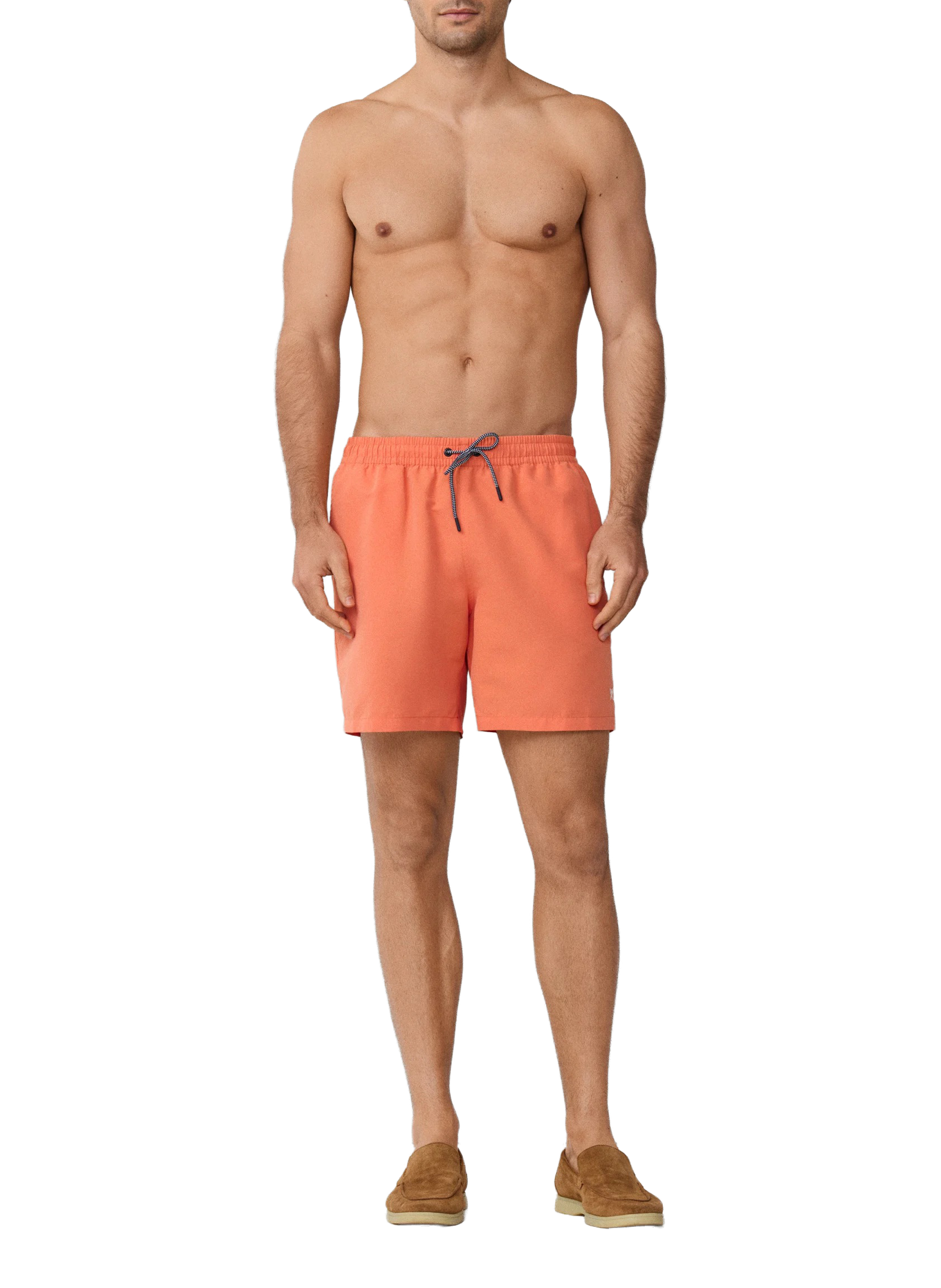 Short de bain uni HACKETT Orange