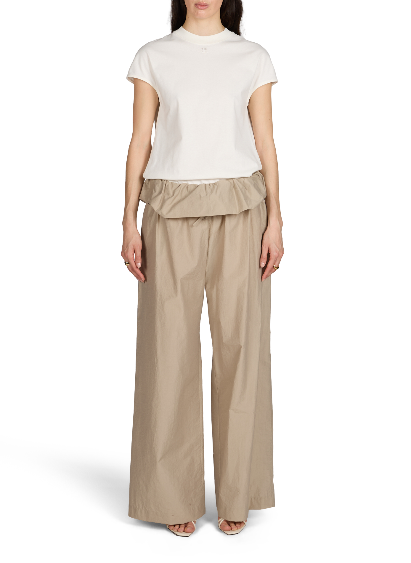 T-shirt oversize en coton COURRÈGES Blanc