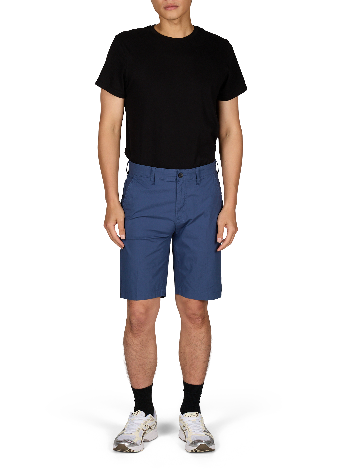 Cotton-blend chino-style shorts TIMBERLAND Blue