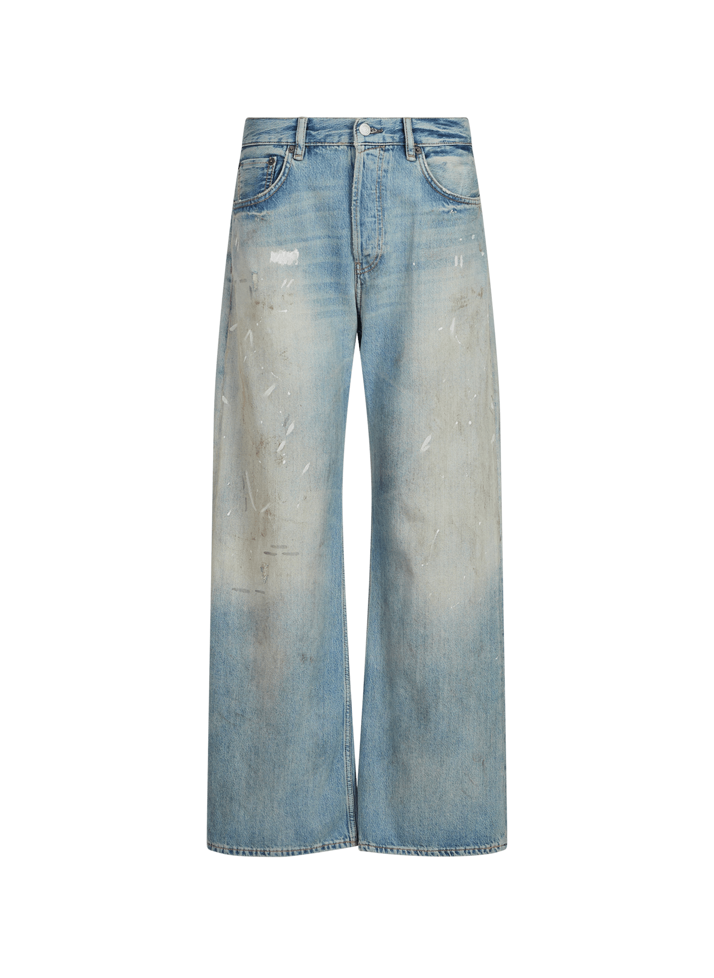 Faded denim in blended cotton ACNE STUDIOS Blue