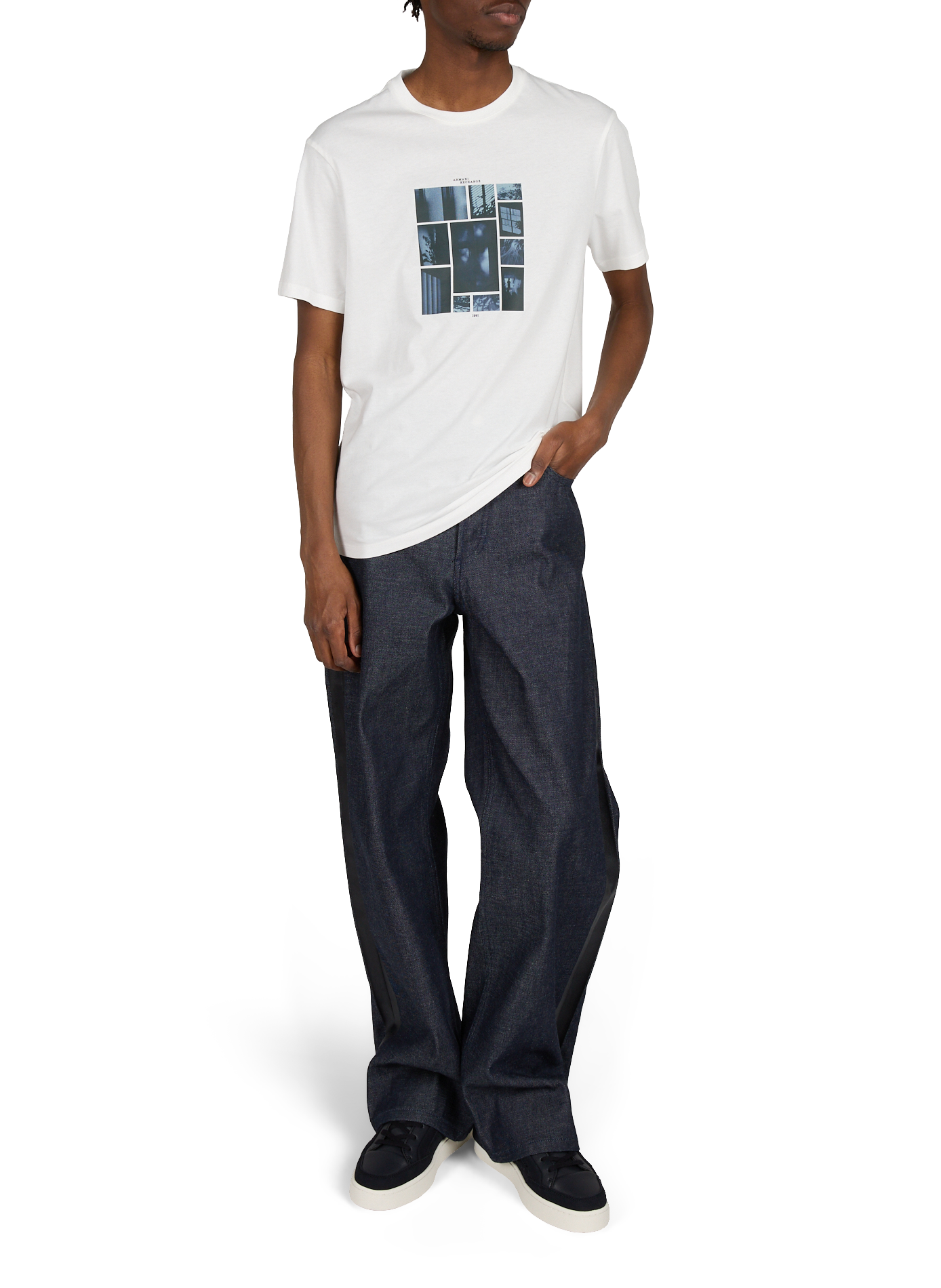 Cotton T-shirt ARMANI EXCHANGE White